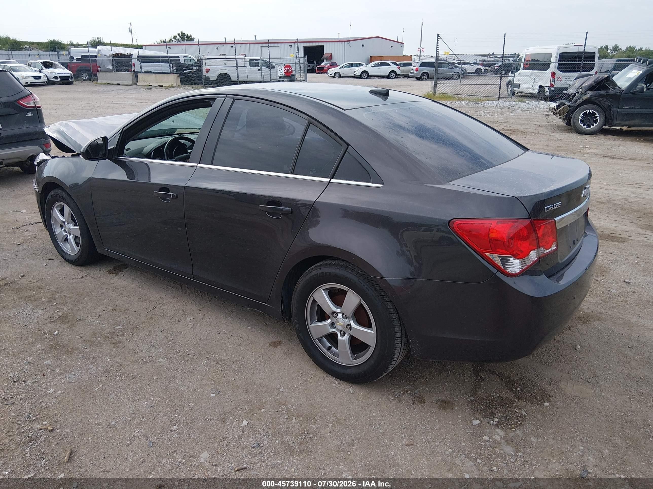 2014 Chevrolet Cruze 1lt Auto Black vin: 1G1PC5SB5E7430275