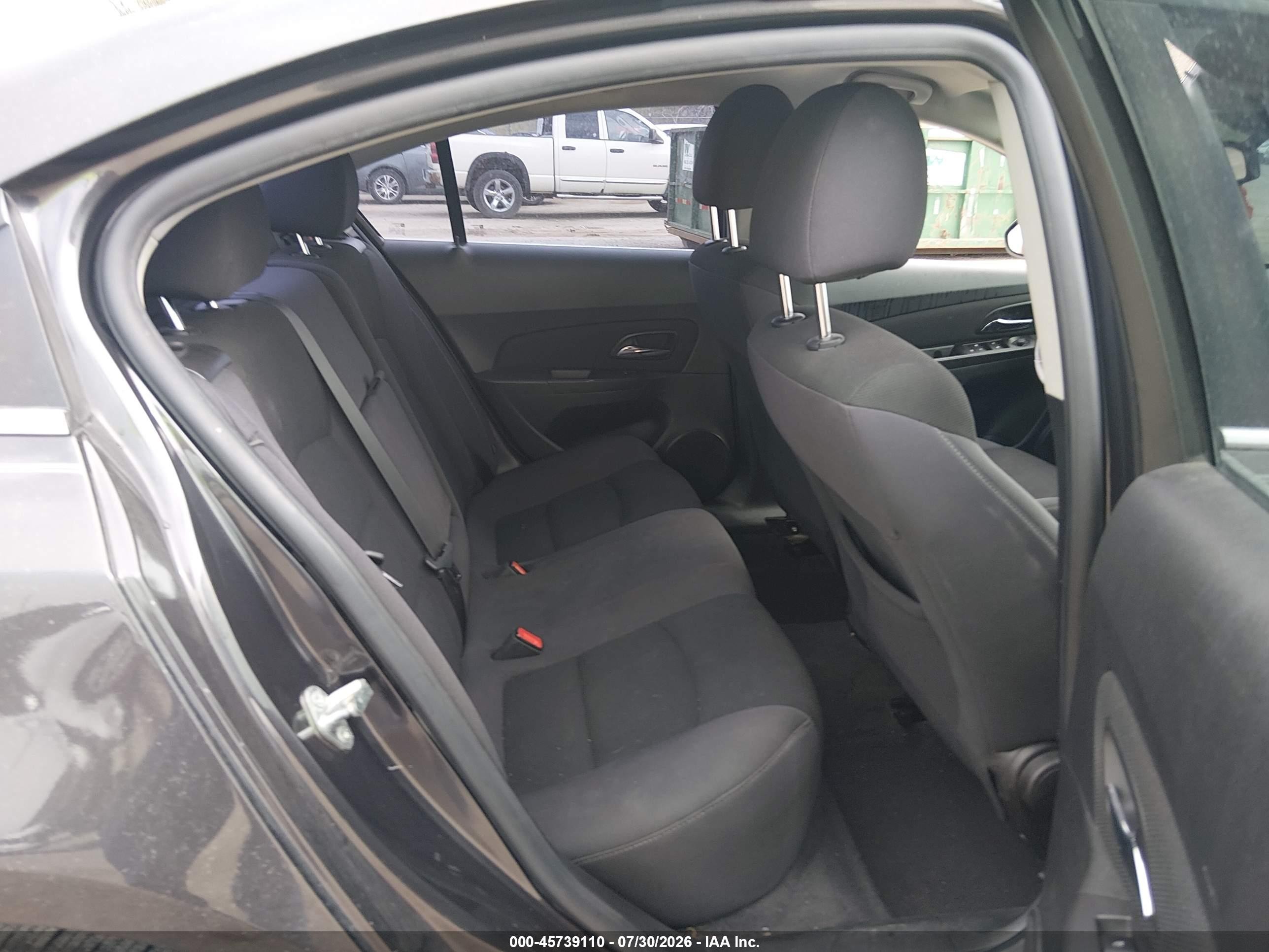 2014 Chevrolet Cruze 1lt Auto Black vin: 1G1PC5SB5E7430275