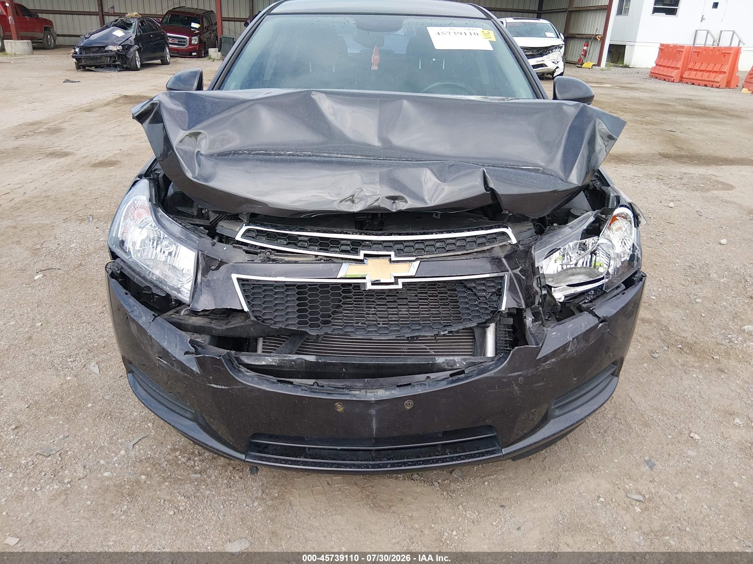 2014 Chevrolet Cruze 1lt Auto Black vin: 1G1PC5SB5E7430275