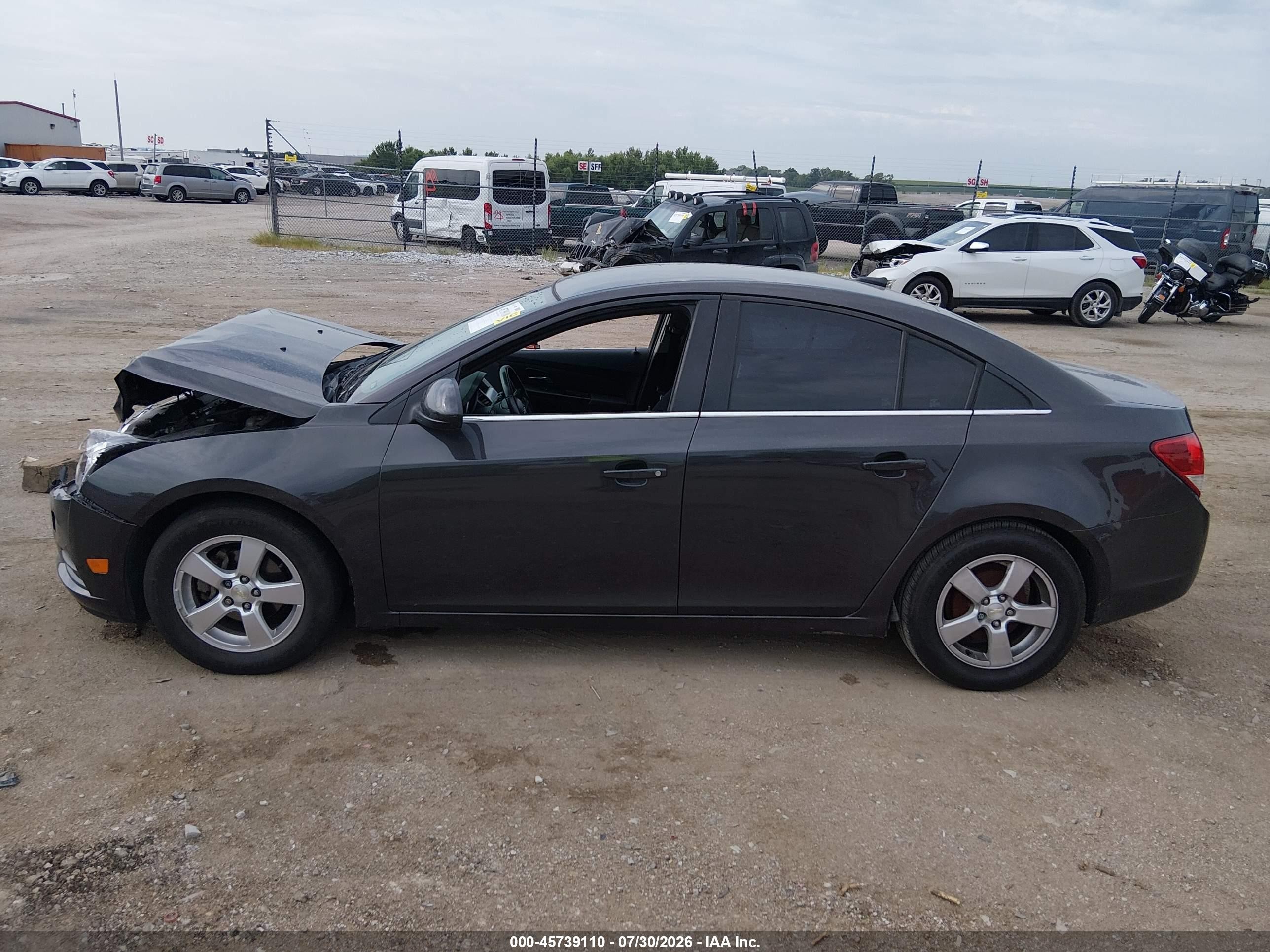 2014 Chevrolet Cruze 1lt Auto Black vin: 1G1PC5SB5E7430275