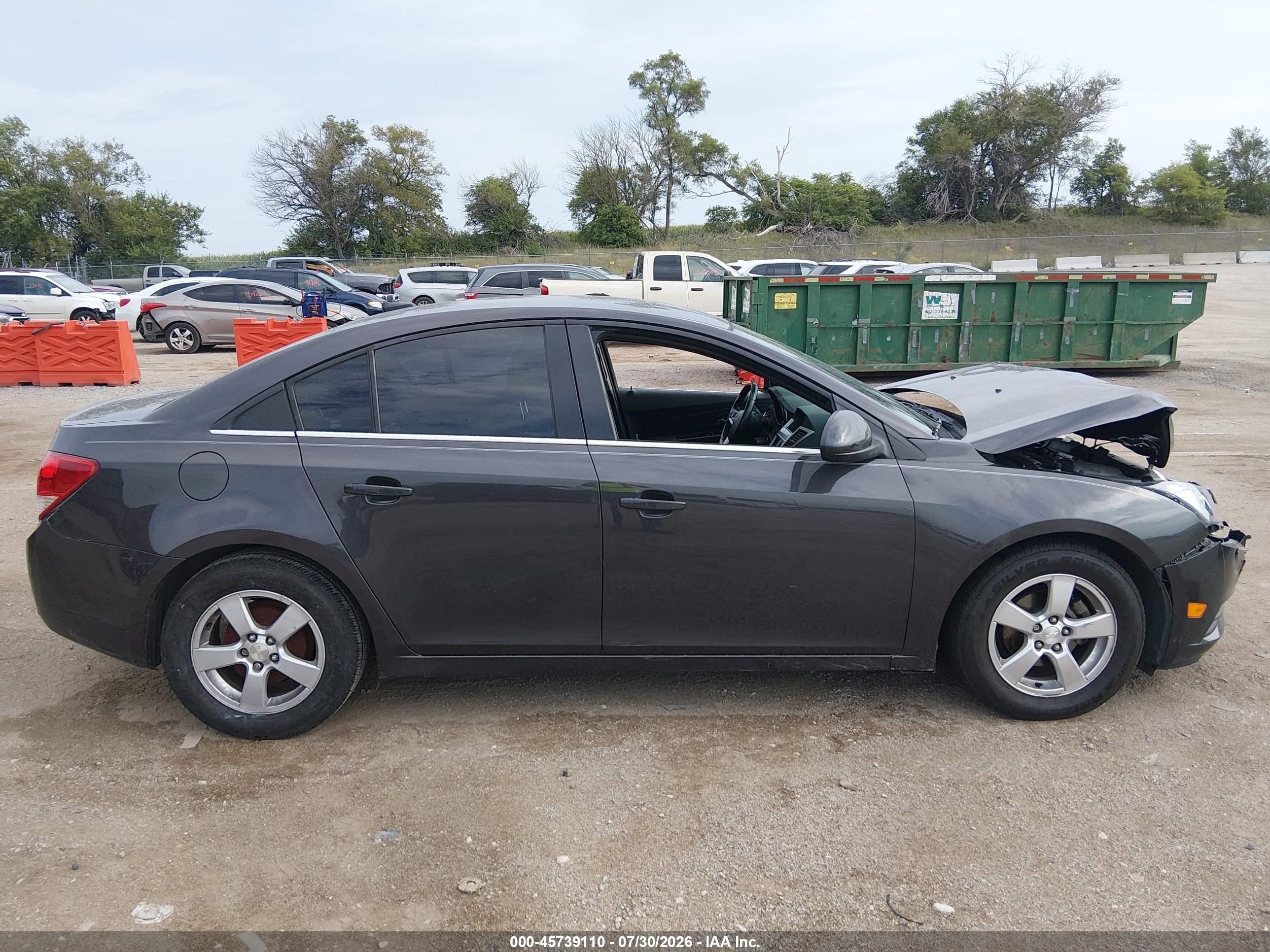 2014 Chevrolet Cruze 1lt Auto Black vin: 1G1PC5SB5E7430275