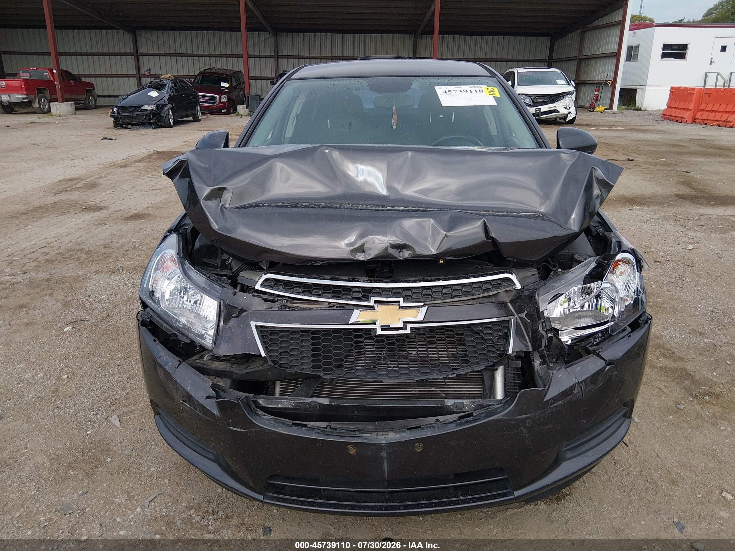 2014 Chevrolet Cruze 1lt Auto Black vin: 1G1PC5SB5E7430275