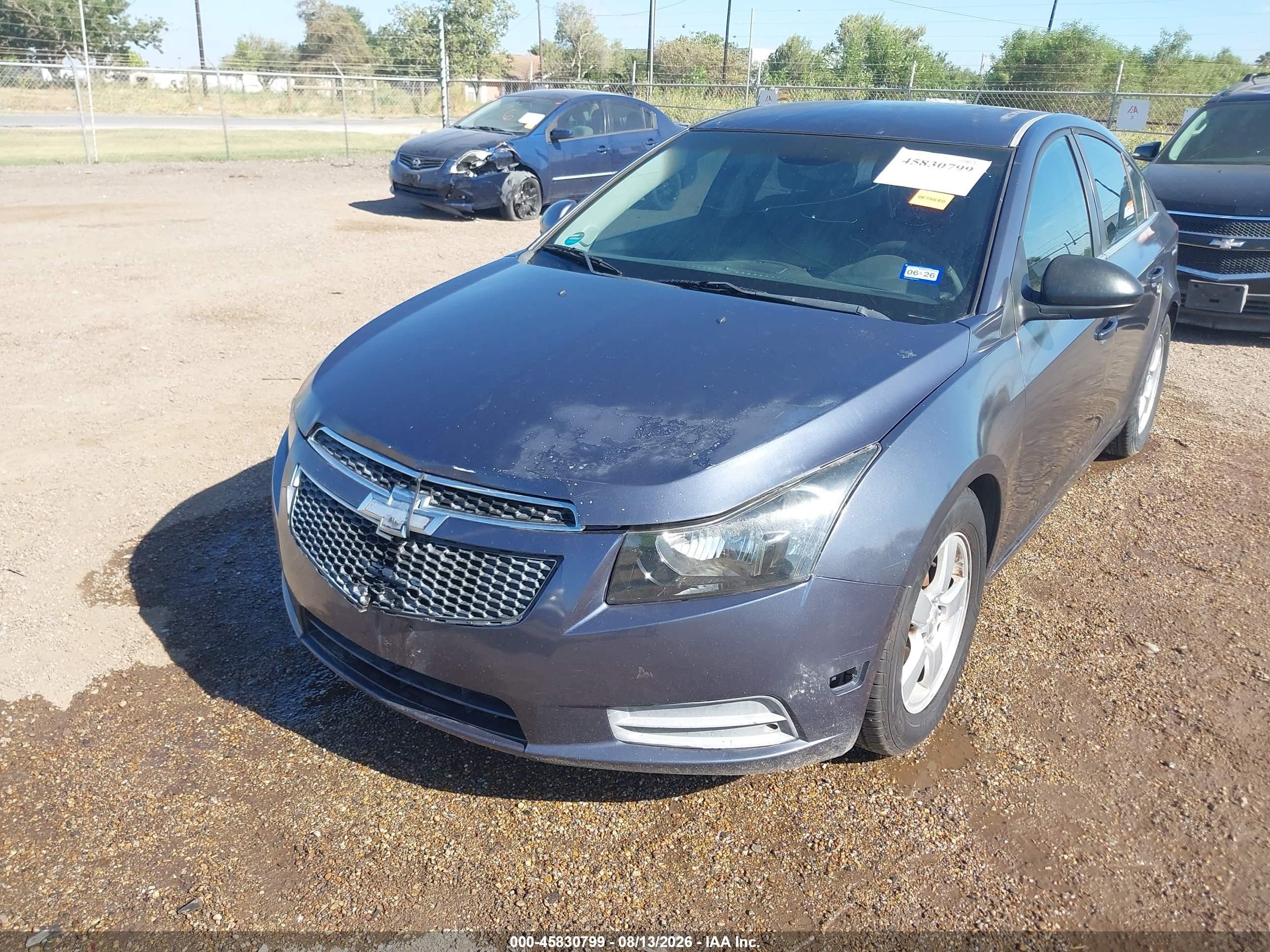2014 Chevrolet Cruze 1lt Auto Blue vin: 1G1PC5SB5E7436397