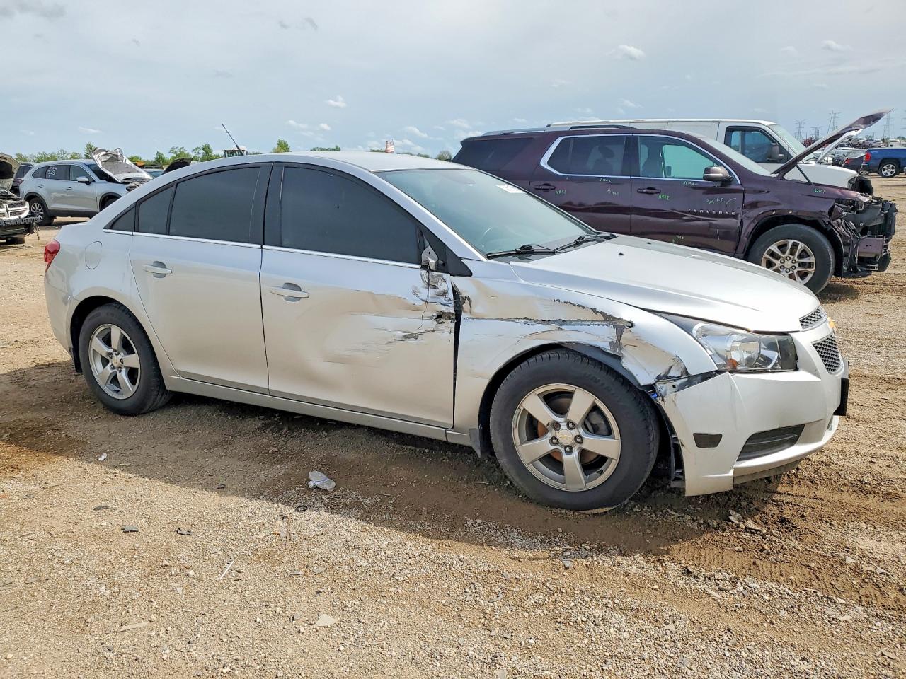 2014 Chevrolet Cruze Lt Silver vin: 1G1PC5SB5E7441079
