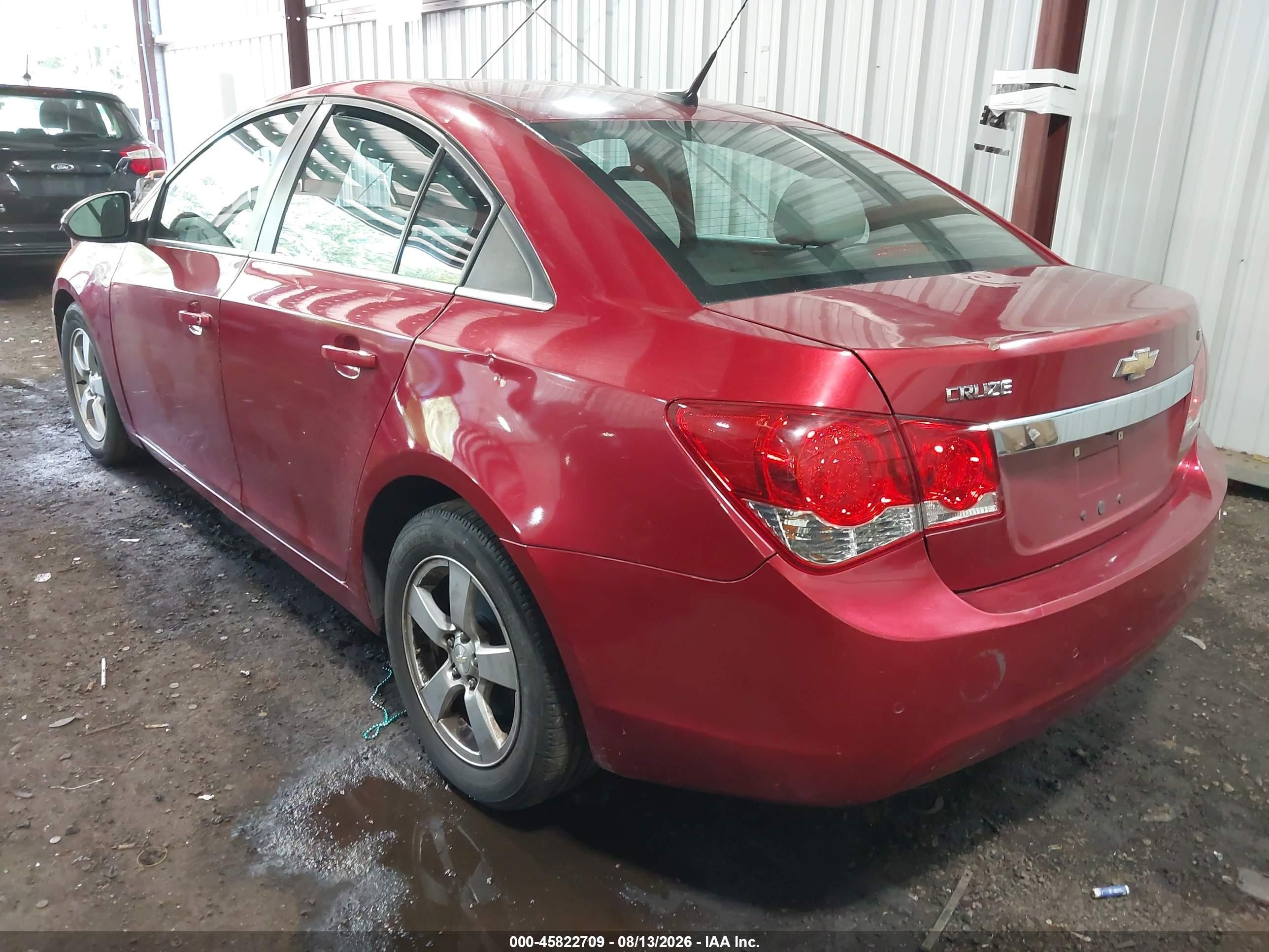 2014 Chevrolet Cruze 1lt Auto Red vin: 1G1PC5SB5E7450140