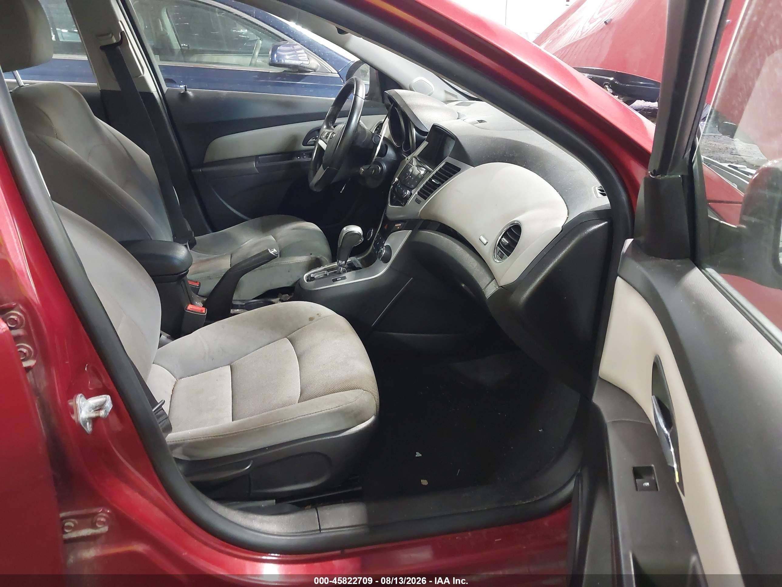 2014 Chevrolet Cruze 1lt Auto Red vin: 1G1PC5SB5E7450140