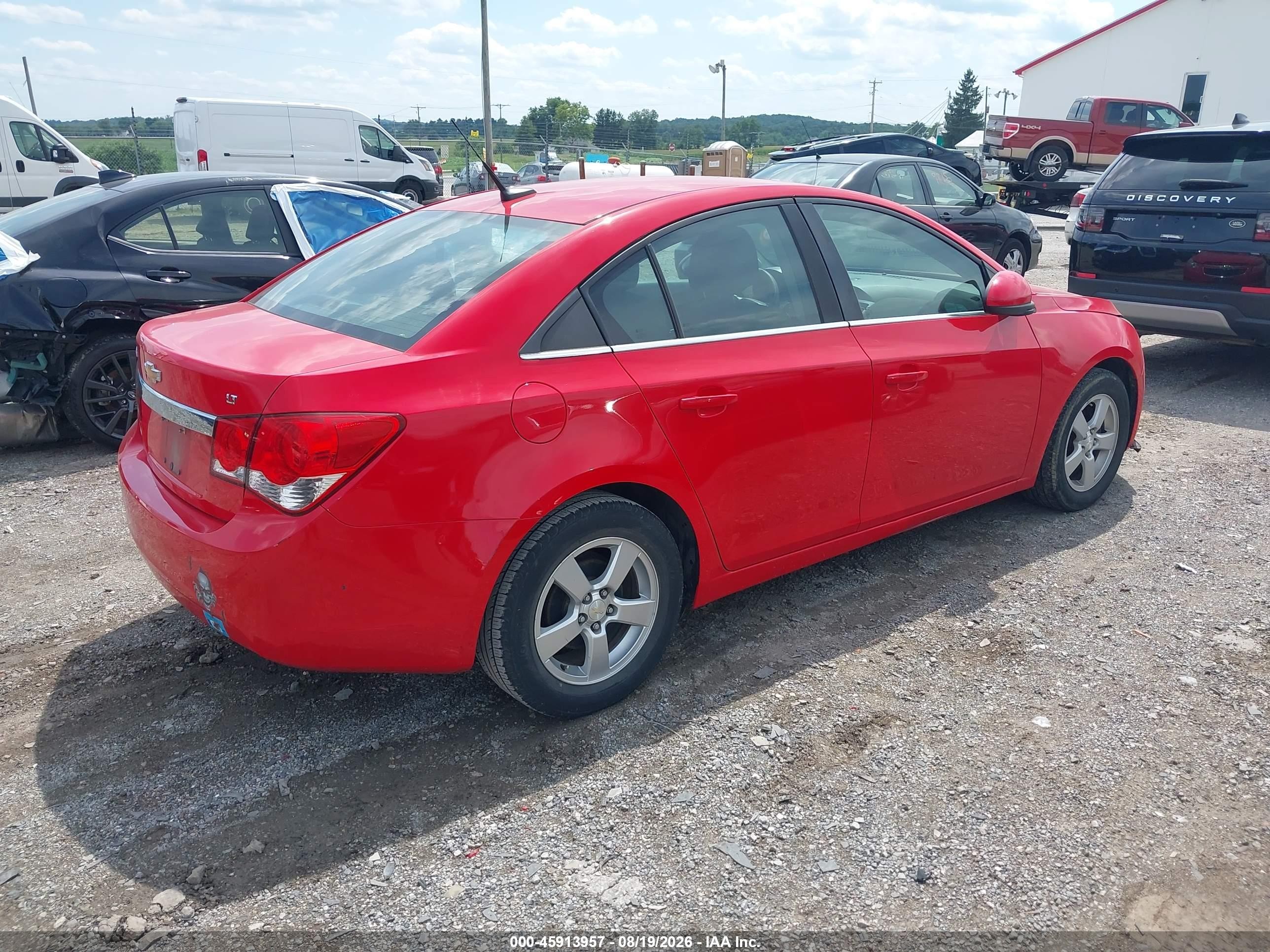 2014 Chevrolet Cruze 1lt Auto Красный vin: 1G1PC5SB5E7450252