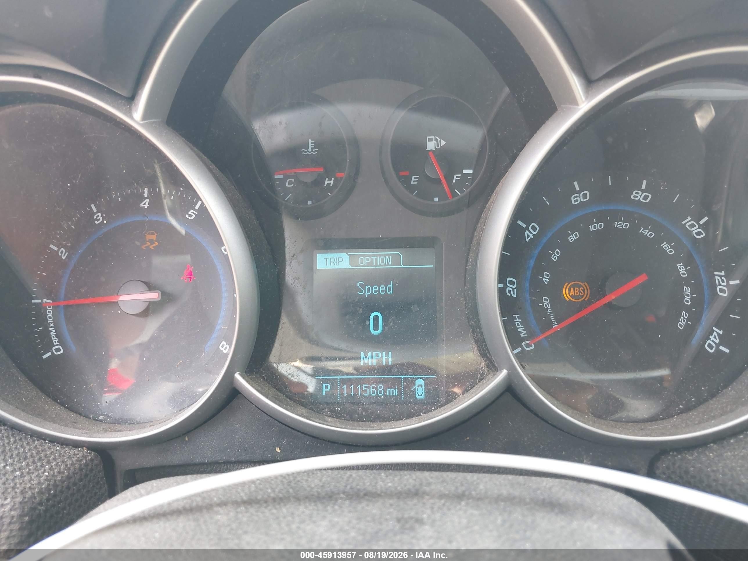 2014 Chevrolet Cruze 1lt Auto Красный vin: 1G1PC5SB5E7450252