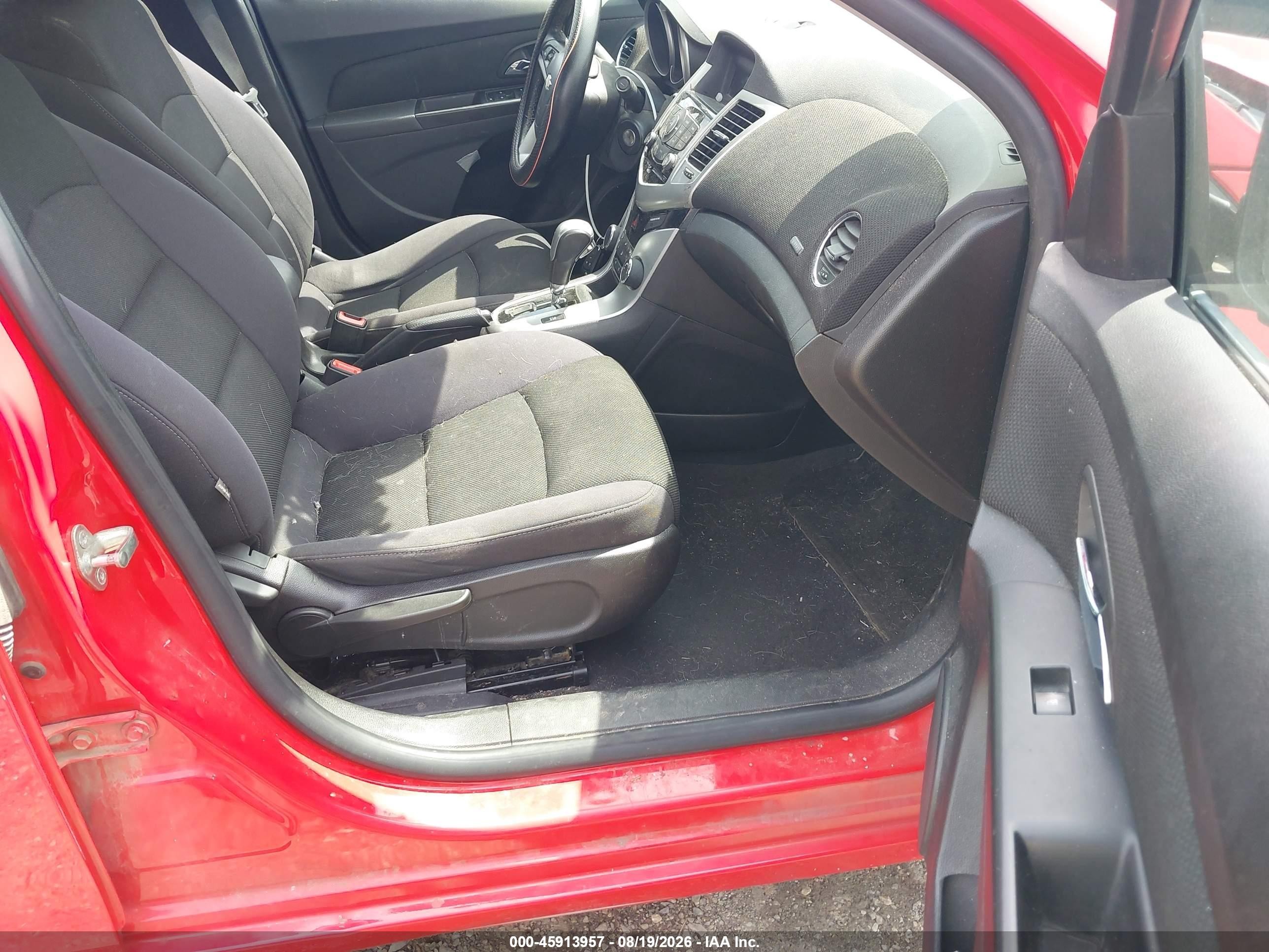 2014 Chevrolet Cruze 1lt Auto Красный vin: 1G1PC5SB5E7450252