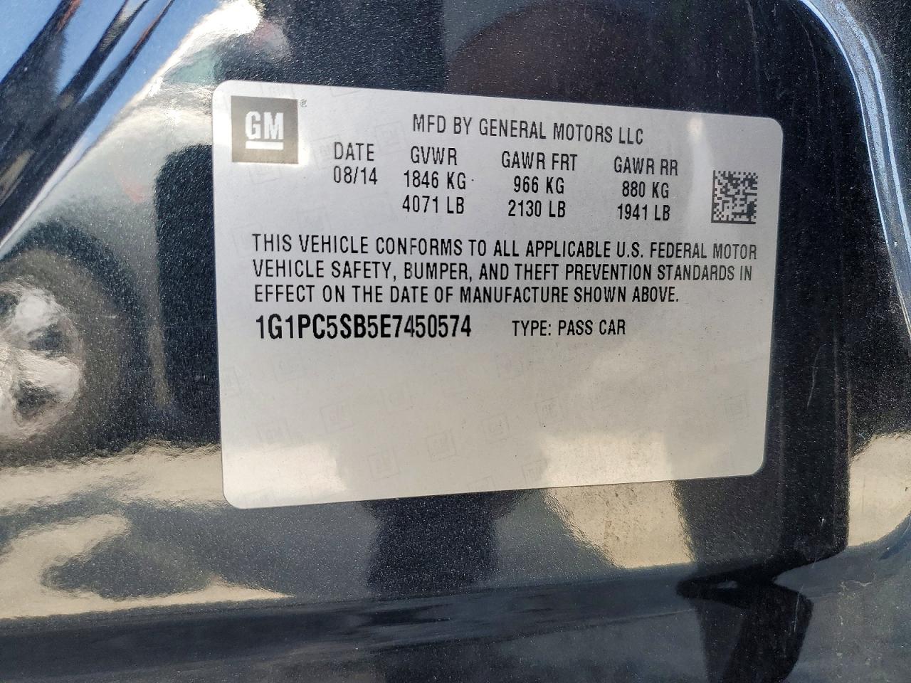 2014 Chevrolet Cruze Lt Черный vin: 1G1PC5SB5E7450574