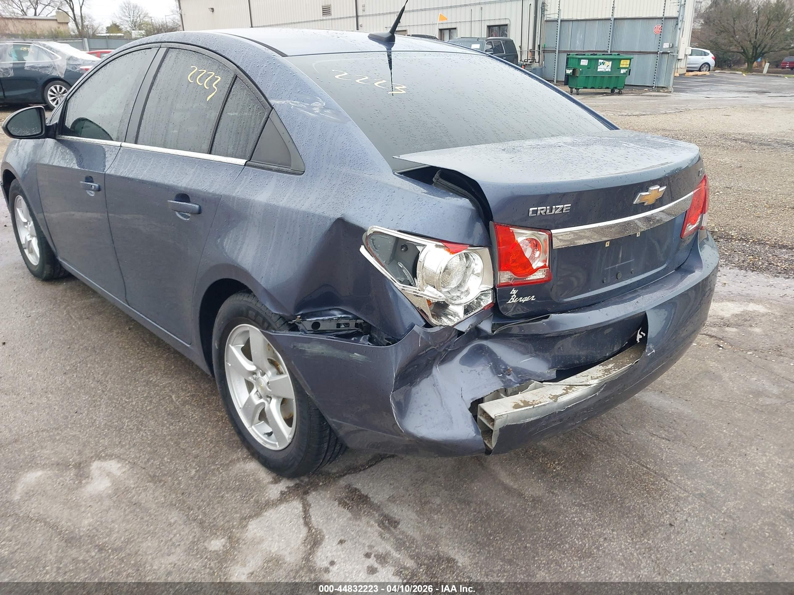 2014 Chevrolet Cruze 1lt Auto Gray vin: 1G1PC5SB5E7453023