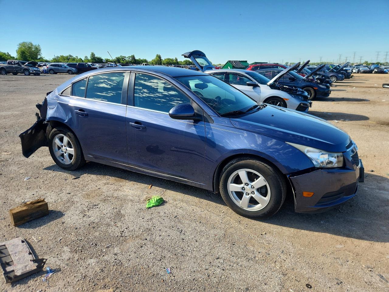 2014 Chevrolet Cruze Lt Blue vin: 1G1PC5SB5E7454205