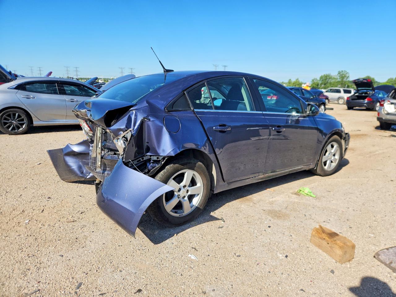 2014 Chevrolet Cruze Lt Blue vin: 1G1PC5SB5E7454205