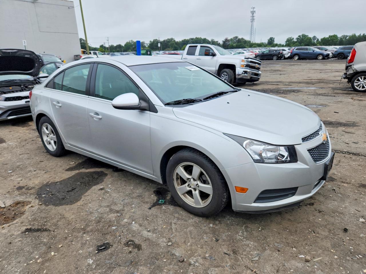 2014 Chevrolet Cruze Lt Silver vin: 1G1PC5SB5E7465527