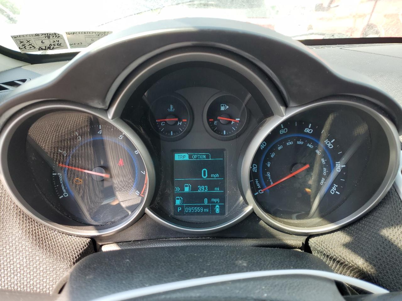 2014 Chevrolet Cruze Lt Blue vin: 1G1PC5SB5E7472087