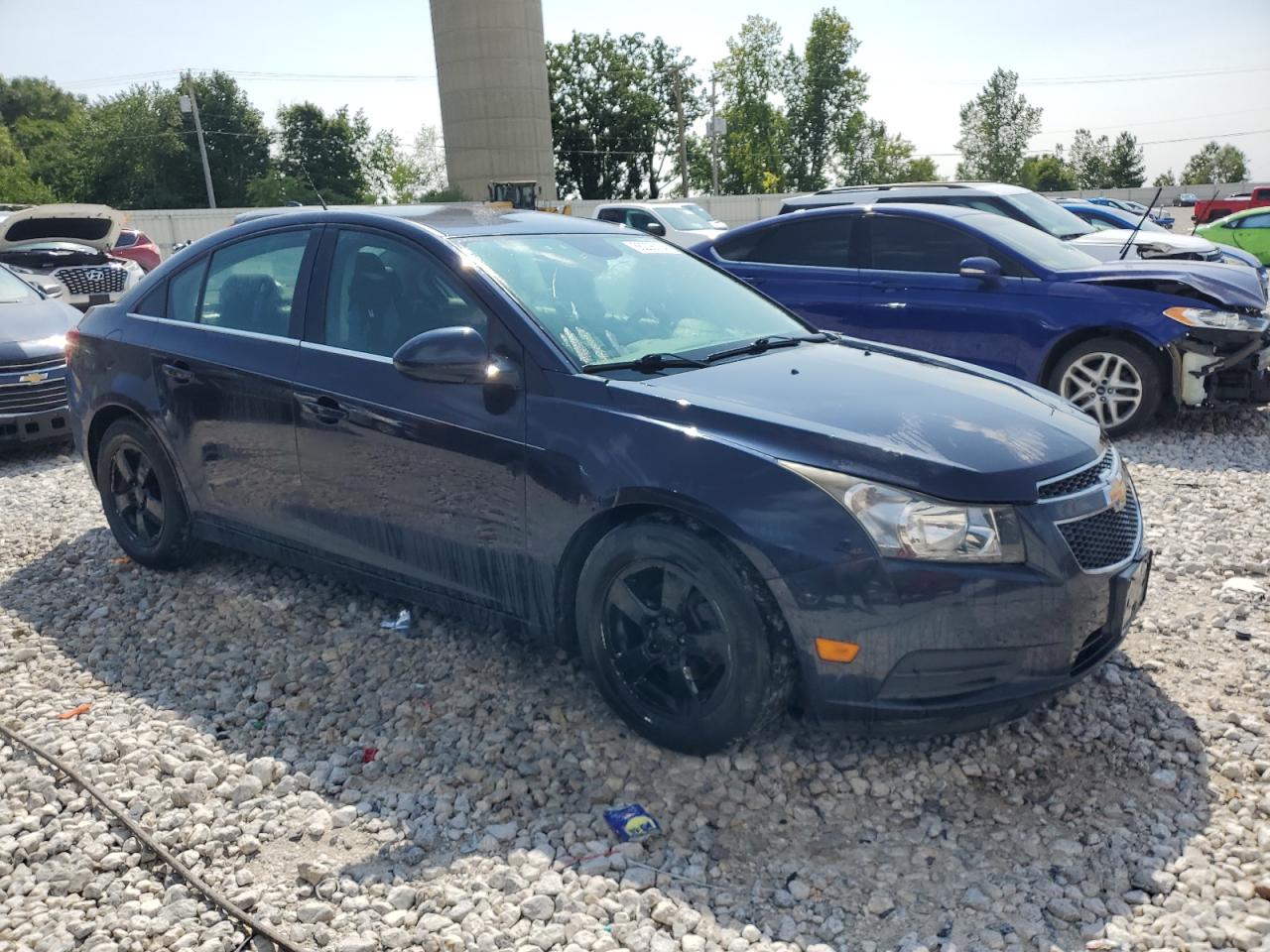 2014 Chevrolet Cruze Lt Blue vin: 1G1PC5SB5E7472087