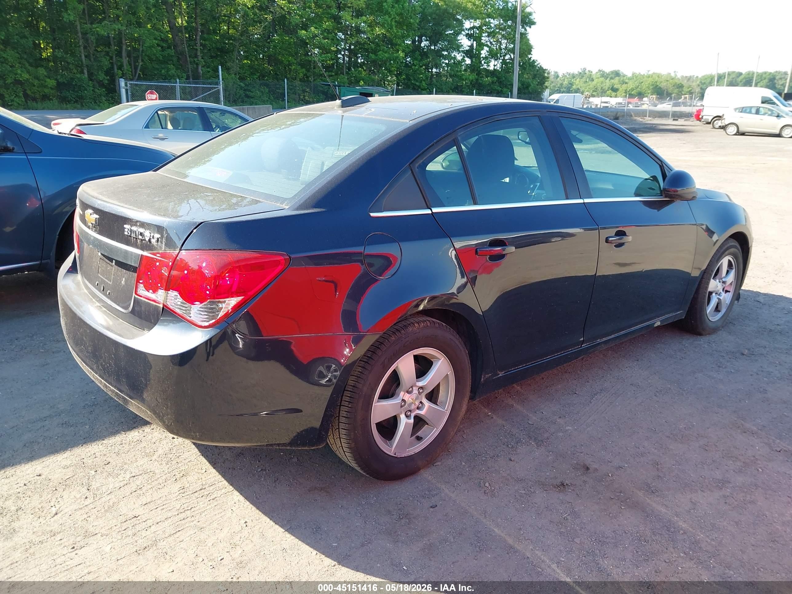 2015 Chevrolet Cruze 1lt Auto Blue vin: 1G1PC5SB5F7120872