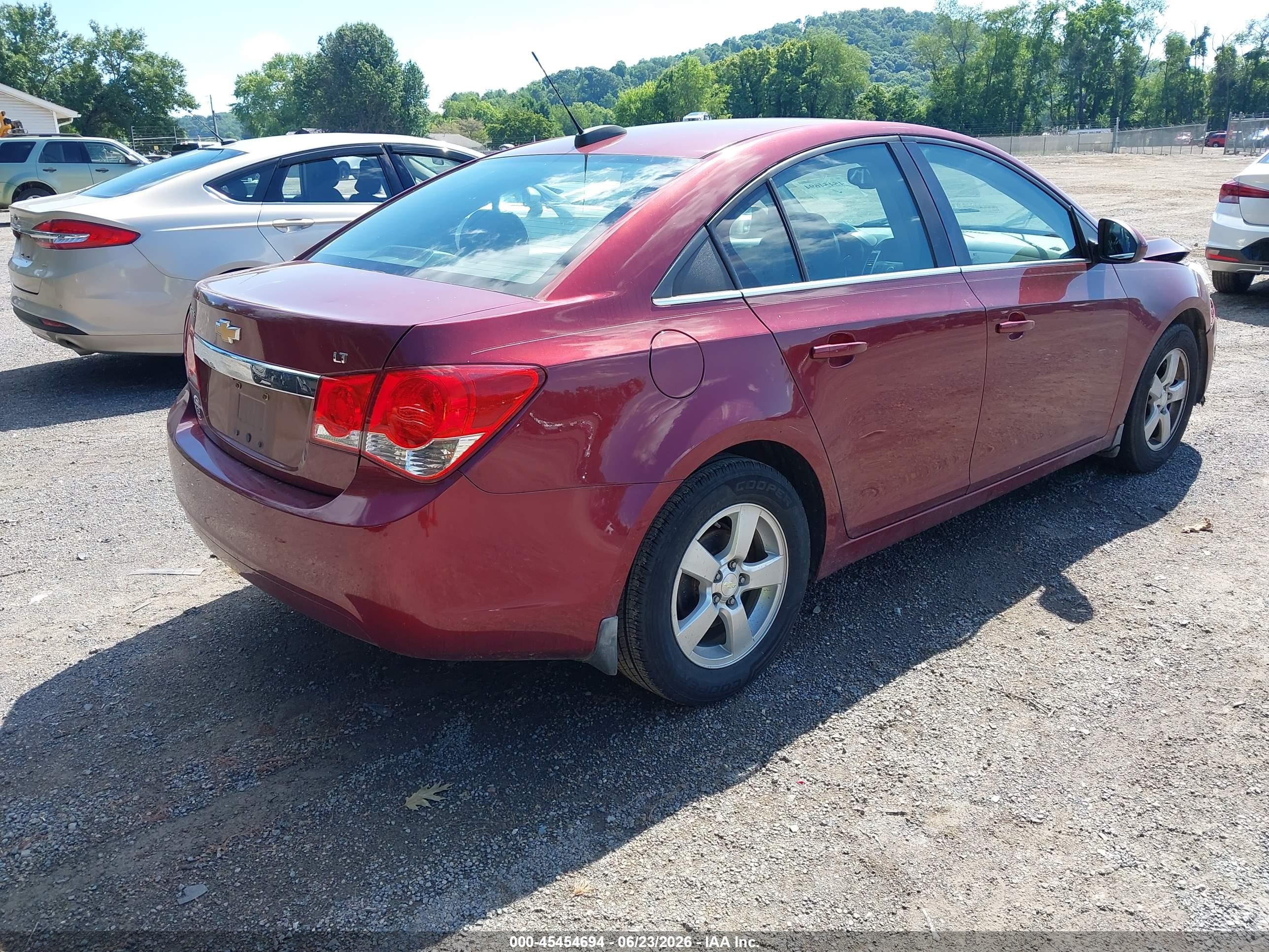 2015 Chevrolet Cruze 1lt Auto Red vin: 1G1PC5SB5F7124632