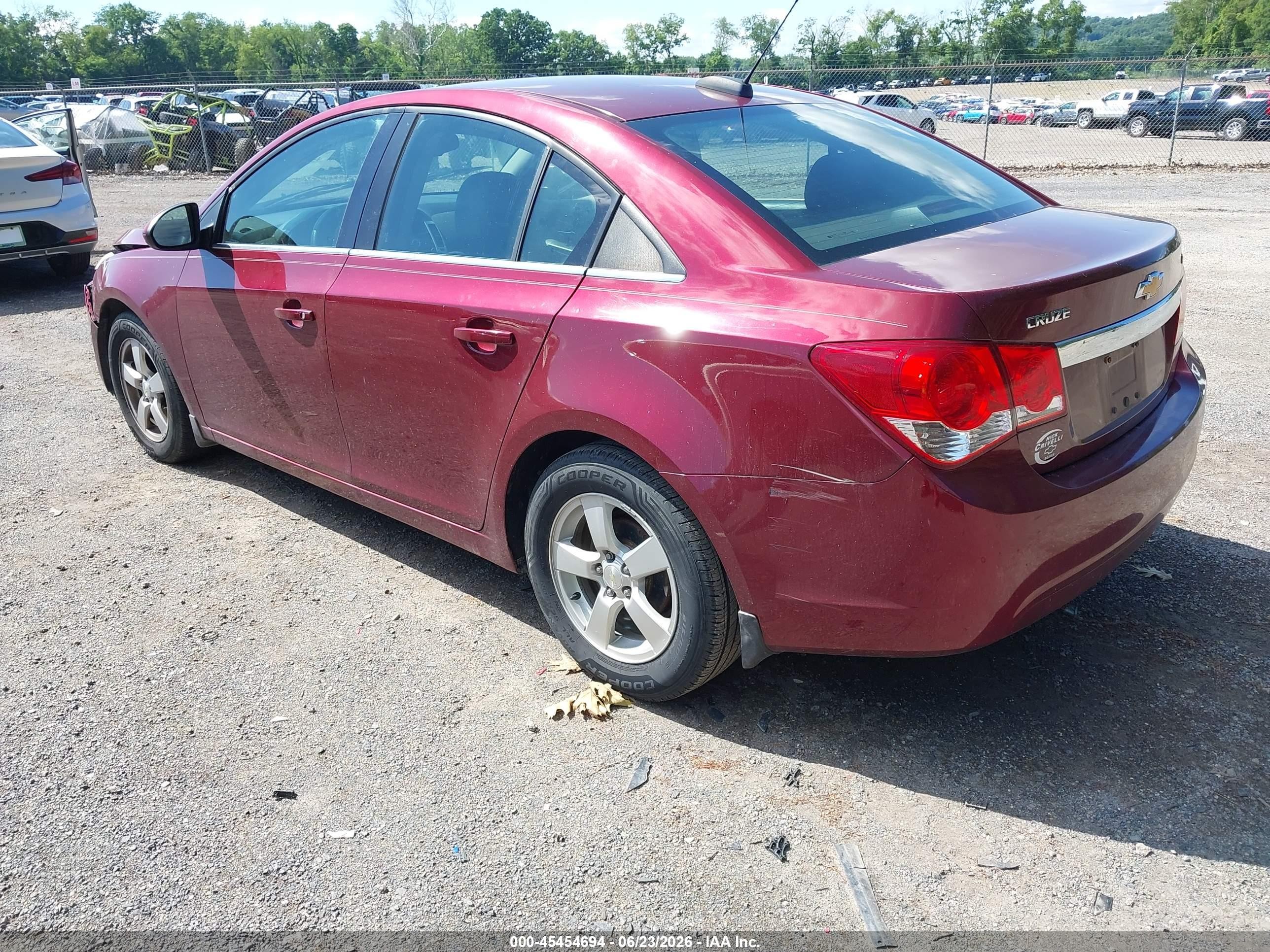 2015 Chevrolet Cruze 1lt Auto Red vin: 1G1PC5SB5F7124632