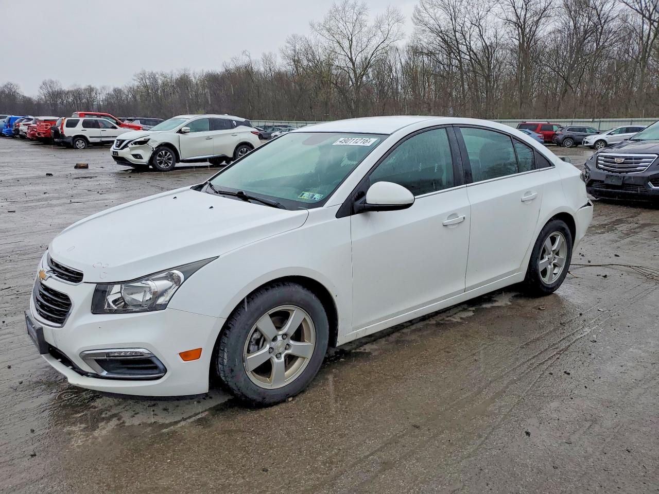 2015 Chevrolet Cruze Lt White vin: 1G1PC5SB5F7136960