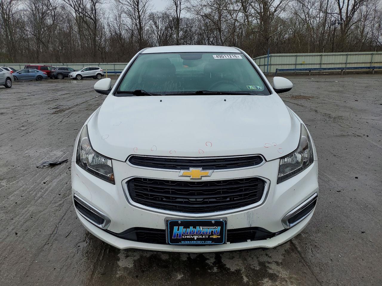 2015 Chevrolet Cruze Lt White vin: 1G1PC5SB5F7136960
