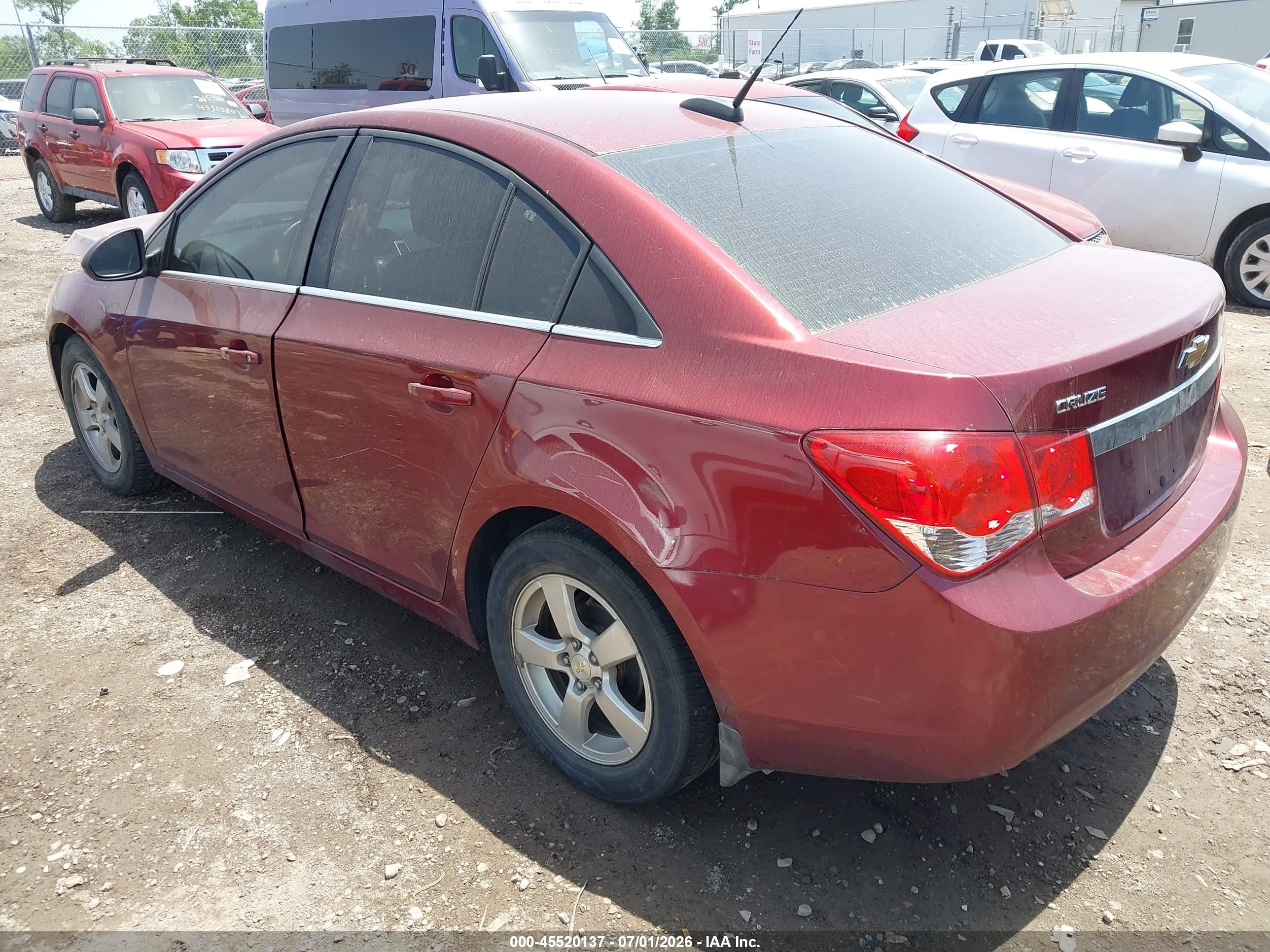 2015 Chevrolet Cruze 1lt Auto Maroon vin: 1G1PC5SB5F7137591