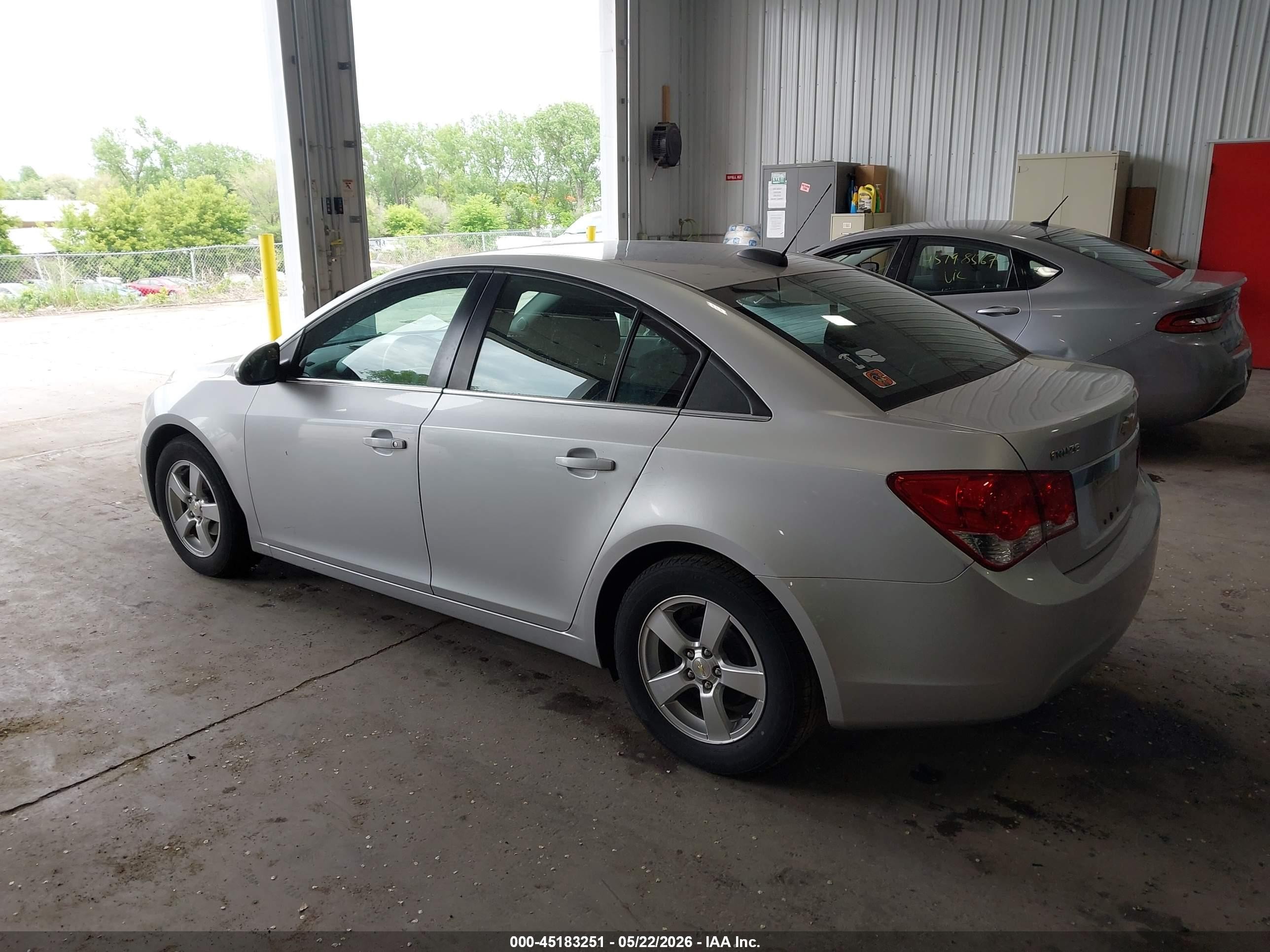 2015 Chevrolet Cruze 1lt Auto Silver vin: 1G1PC5SB5F7145741