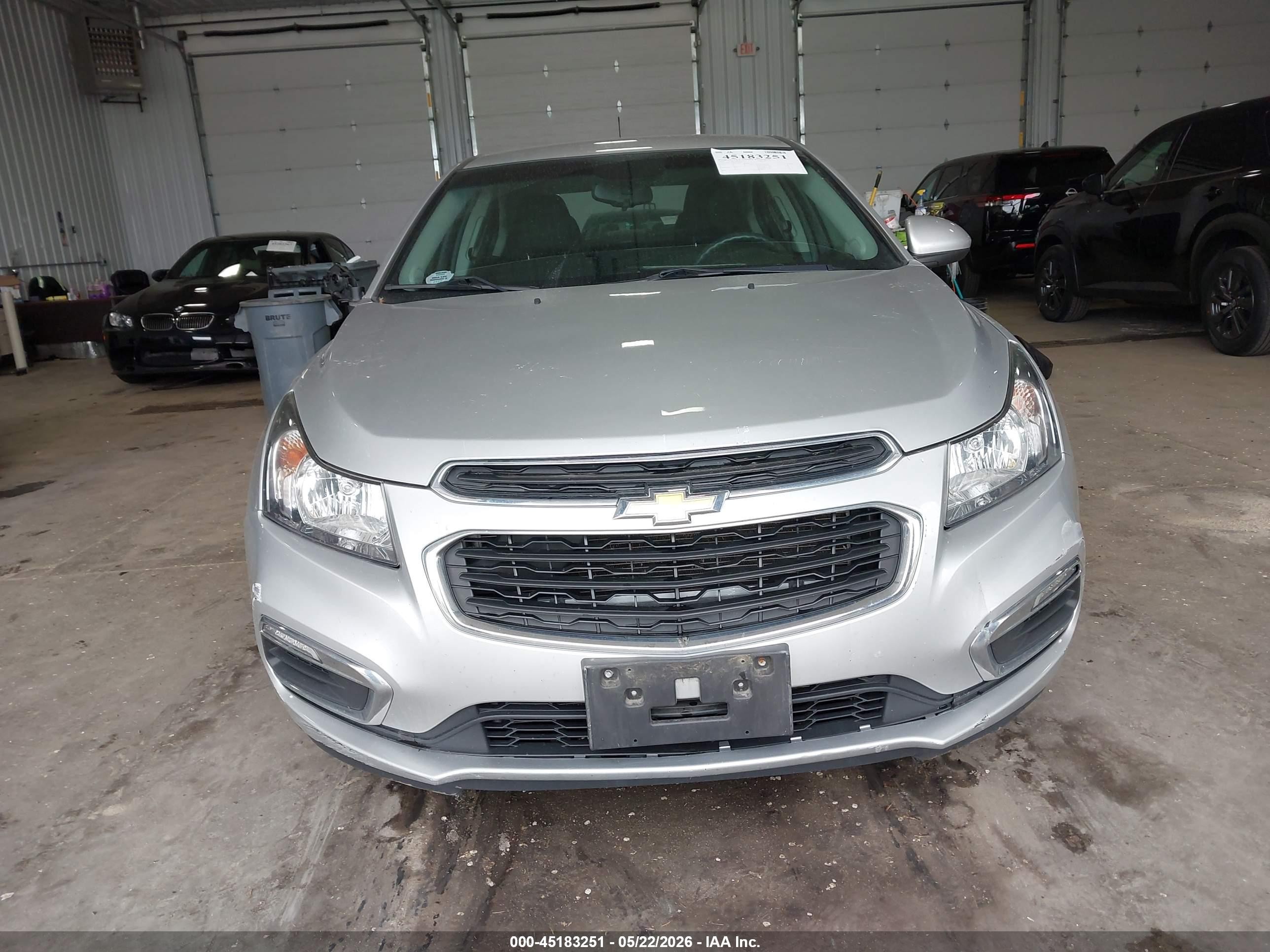 2015 Chevrolet Cruze 1lt Auto Silver vin: 1G1PC5SB5F7145741