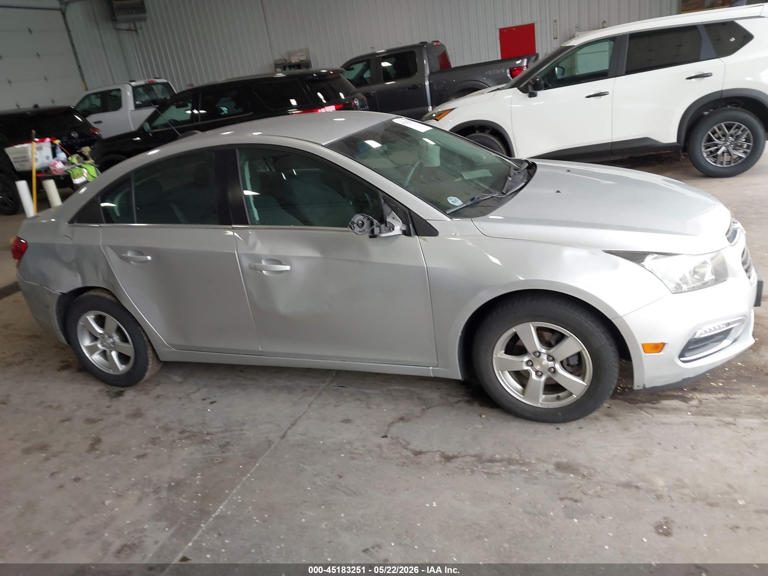 2015 Chevrolet Cruze 1lt Auto Silver vin: 1G1PC5SB5F7145741