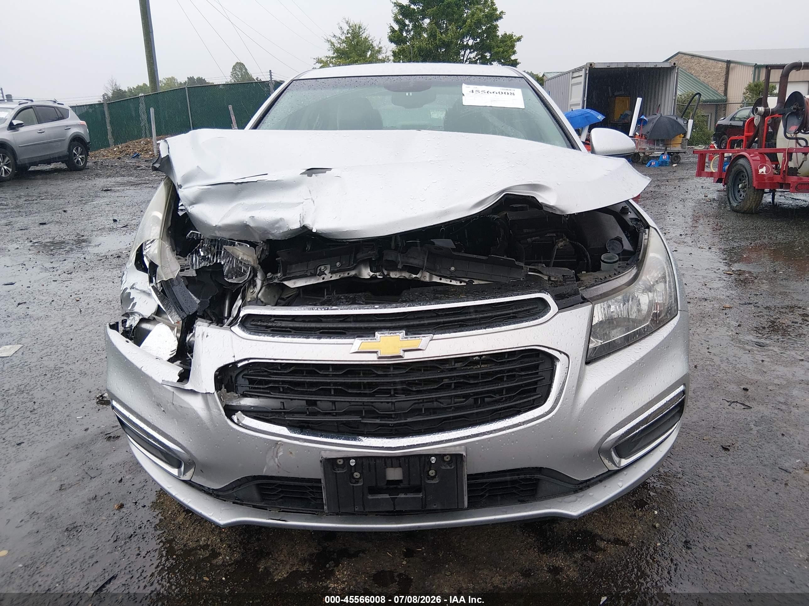 2015 Chevrolet Cruze 1lt Auto Серебряный vin: 1G1PC5SB5F7145934