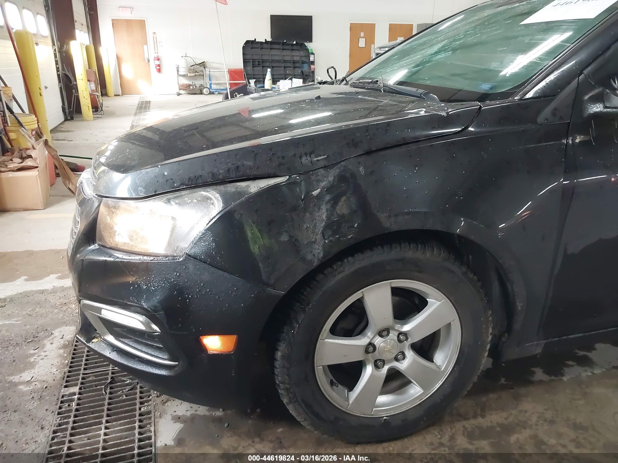 2015 Chevrolet Cruze 1lt Auto Black vin: 1G1PC5SB5F7153290