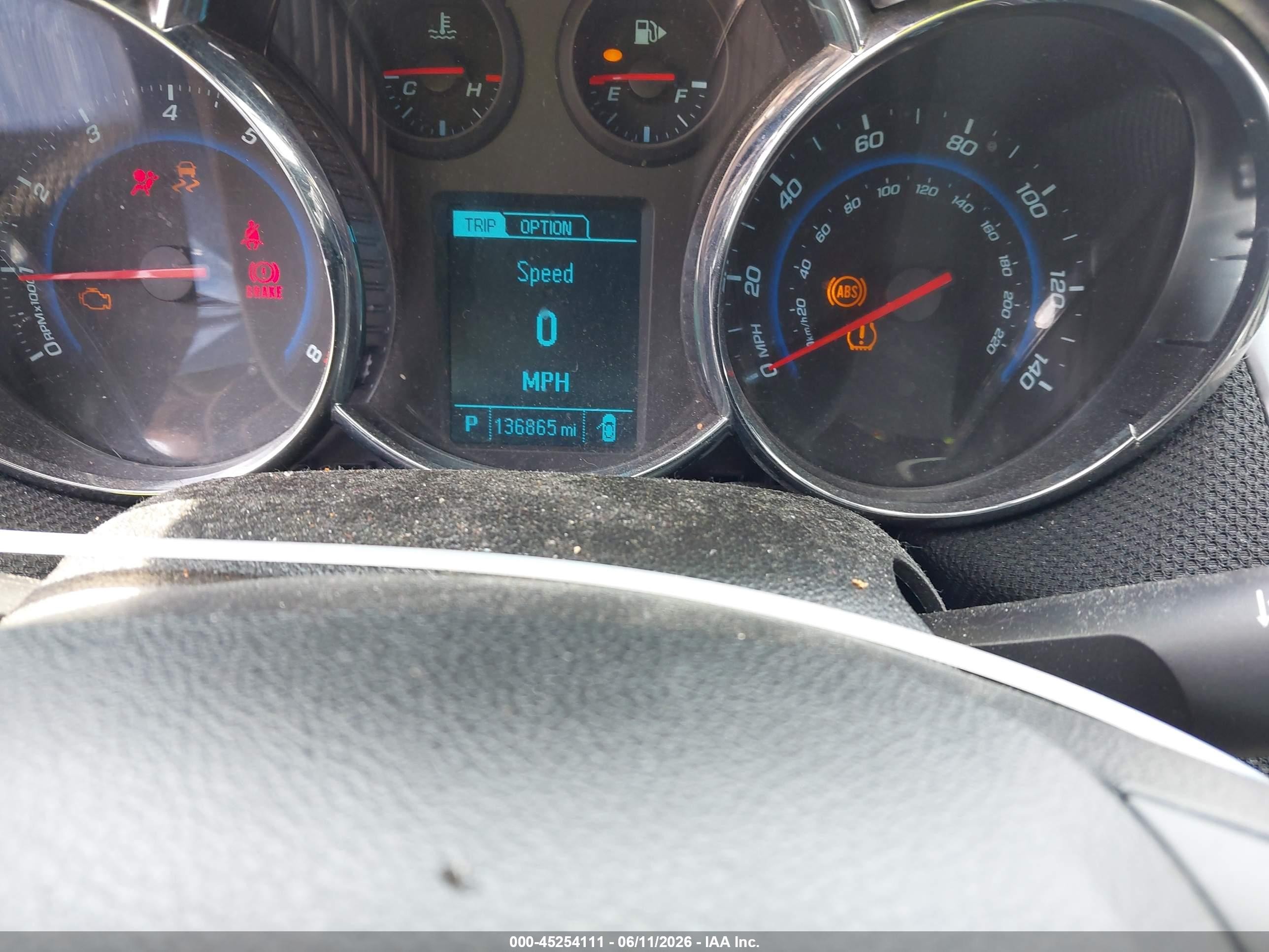 2015 Chevrolet Cruze 1lt Auto Gray vin: 1G1PC5SB5F7153936