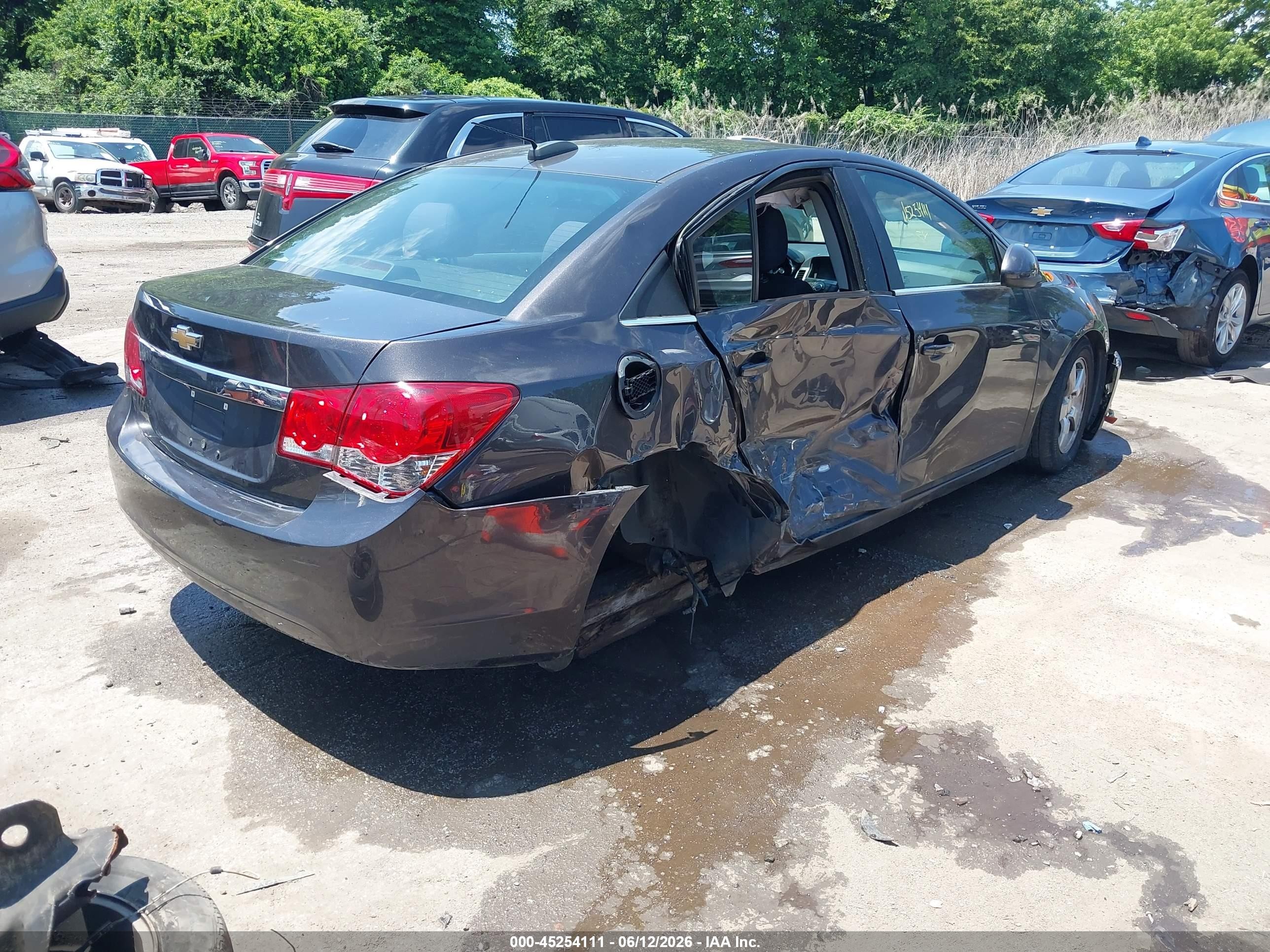 2015 Chevrolet Cruze 1lt Auto Gray vin: 1G1PC5SB5F7153936