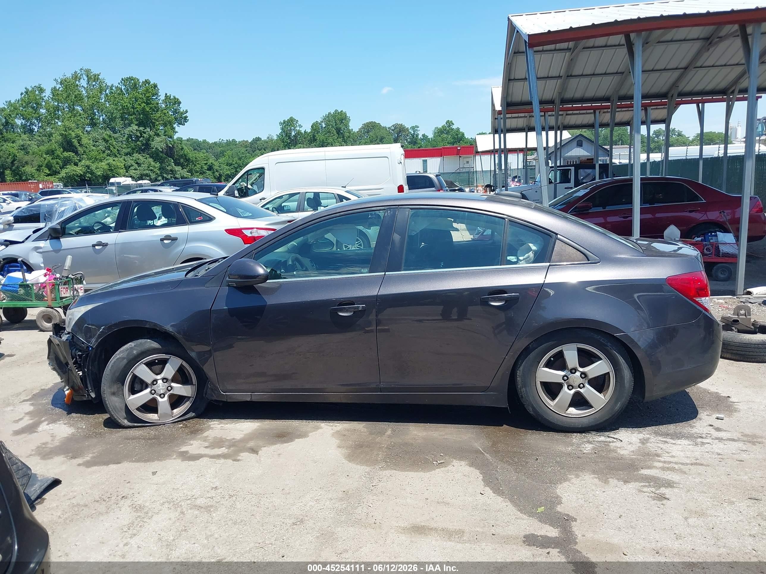 2015 Chevrolet Cruze 1lt Auto Gray vin: 1G1PC5SB5F7153936