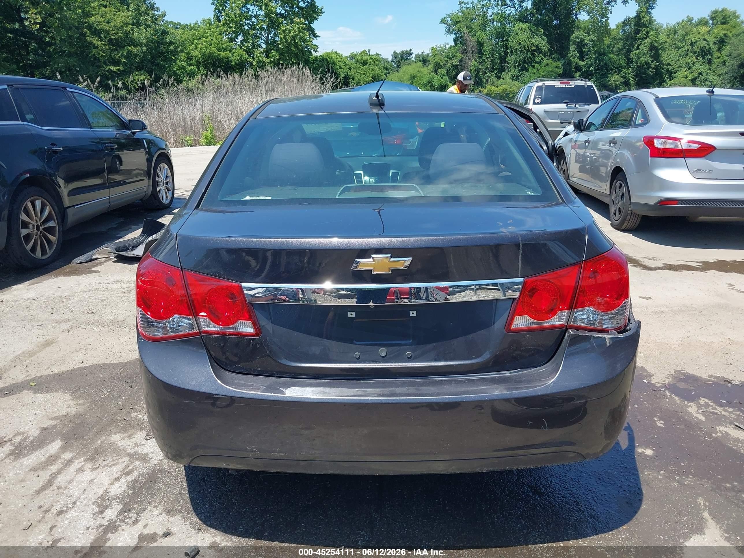 2015 Chevrolet Cruze 1lt Auto Gray vin: 1G1PC5SB5F7153936