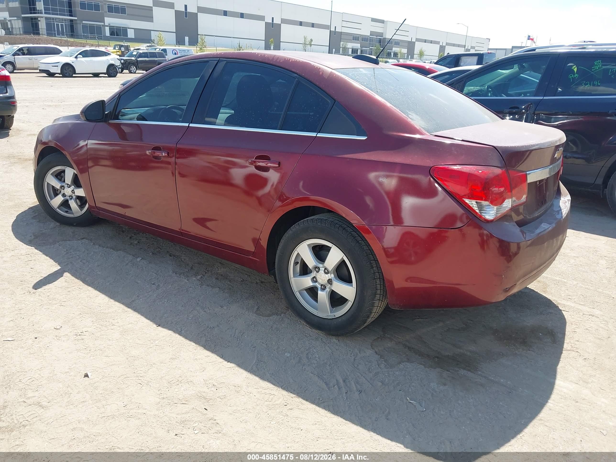 2015 Chevrolet Cruze 1lt Auto Red vin: 1G1PC5SB5F7162507