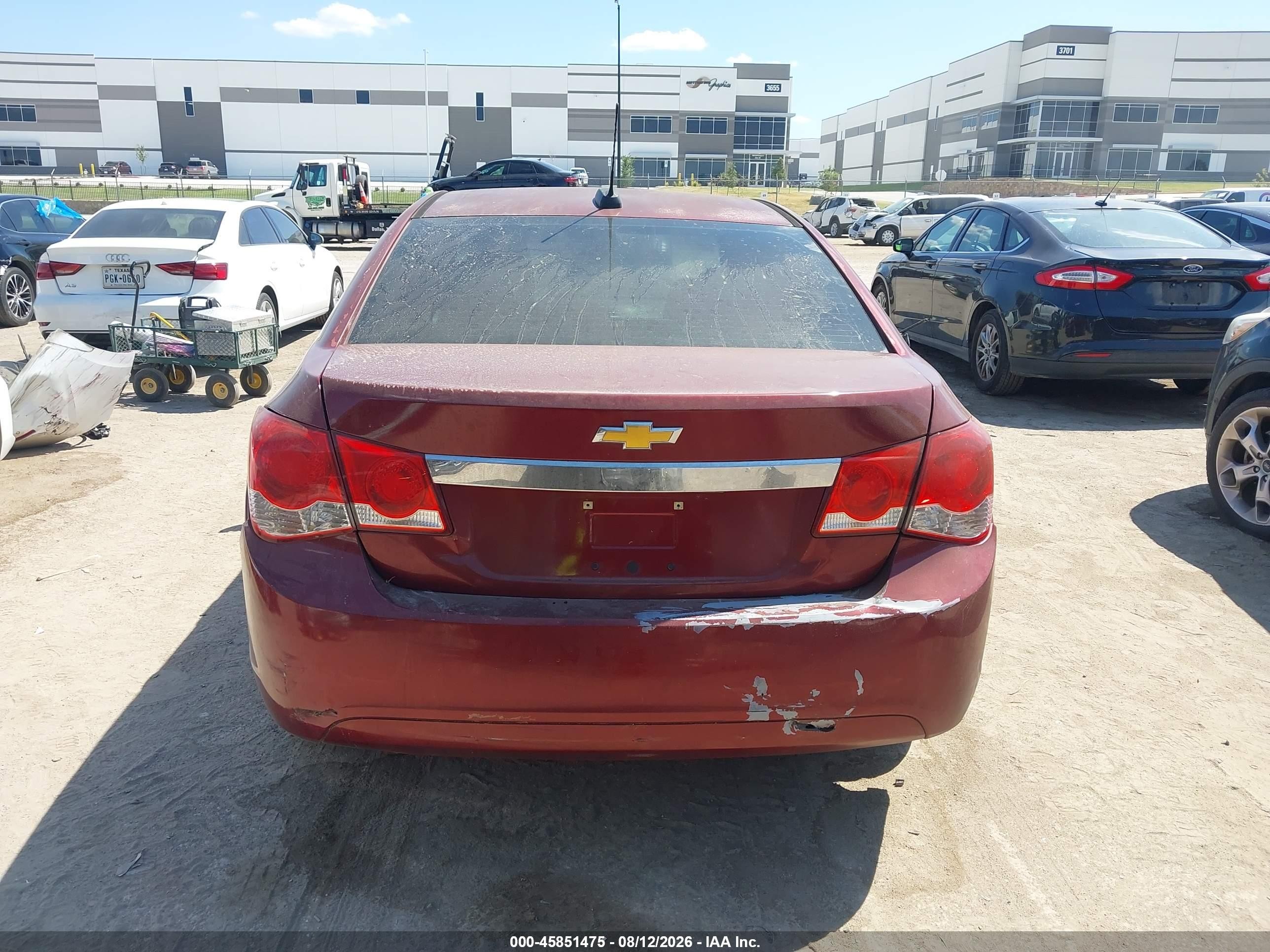 2015 Chevrolet Cruze 1lt Auto Red vin: 1G1PC5SB5F7162507