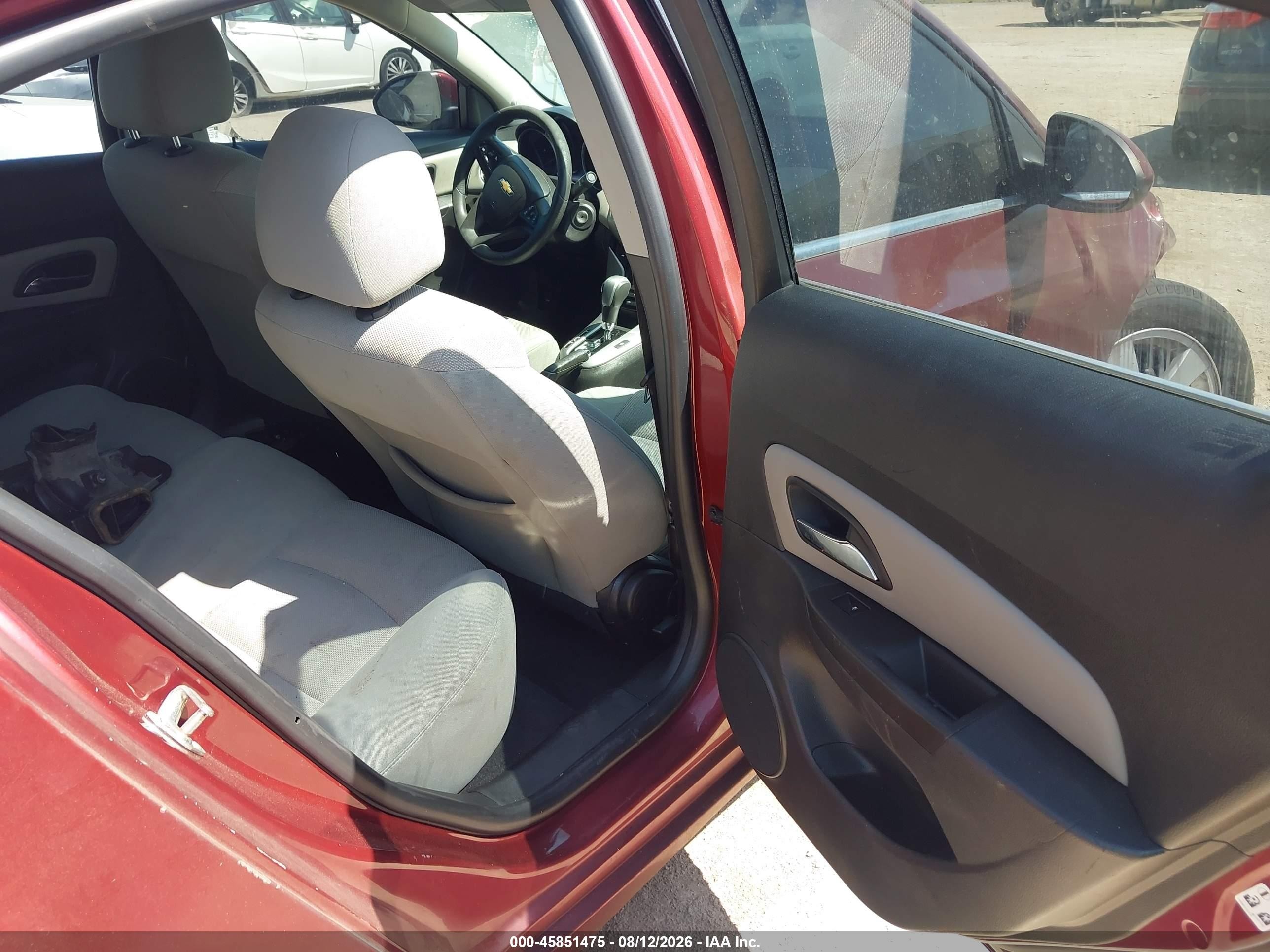 2015 Chevrolet Cruze 1lt Auto Red vin: 1G1PC5SB5F7162507