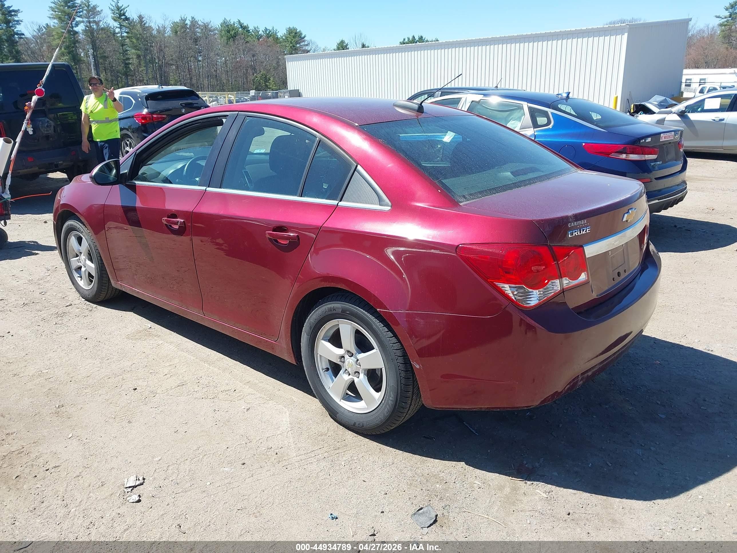 2015 Chevrolet Cruze 1lt Auto Red vin: 1G1PC5SB5F7174513