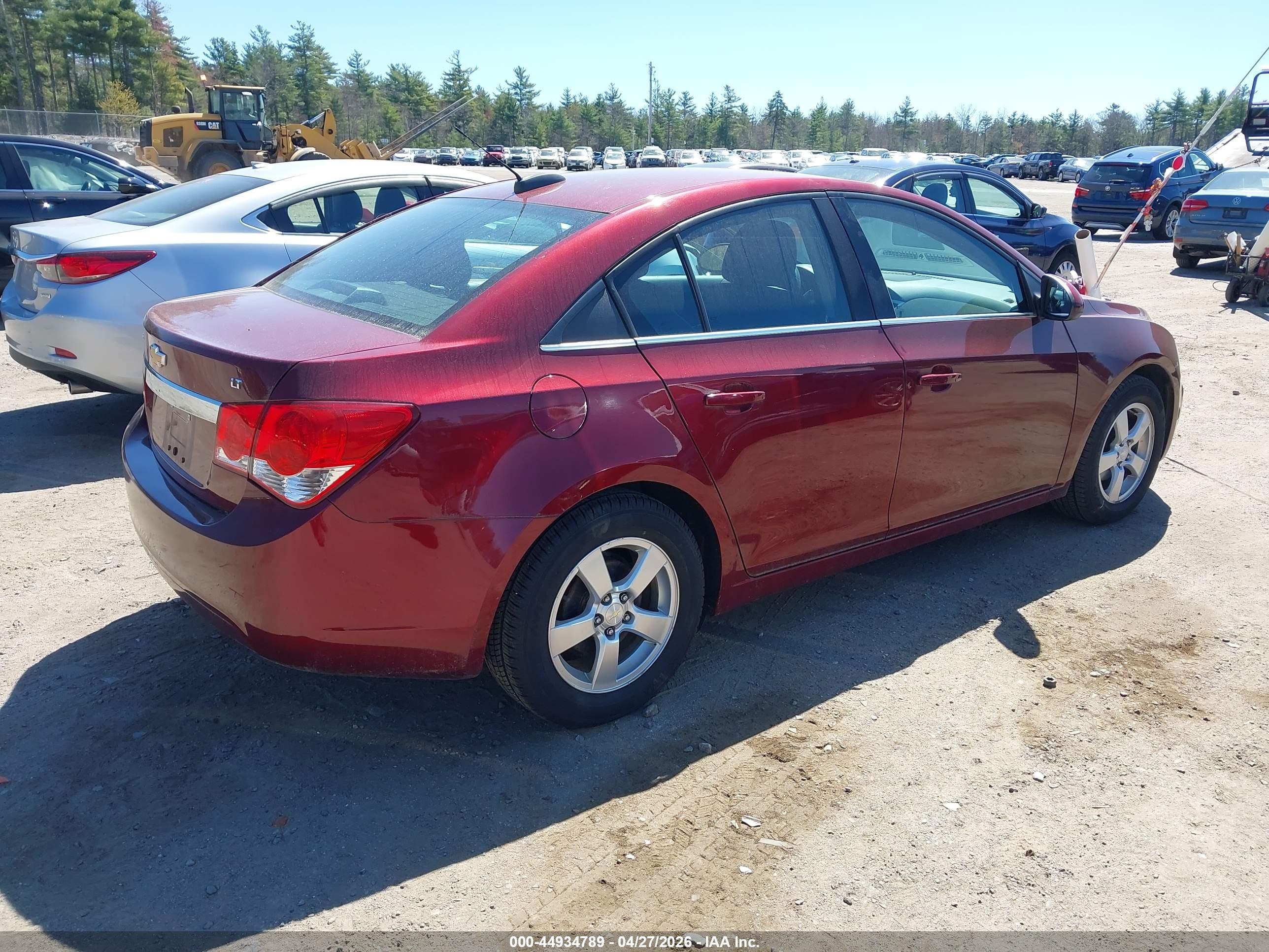 2015 Chevrolet Cruze 1lt Auto Red vin: 1G1PC5SB5F7174513