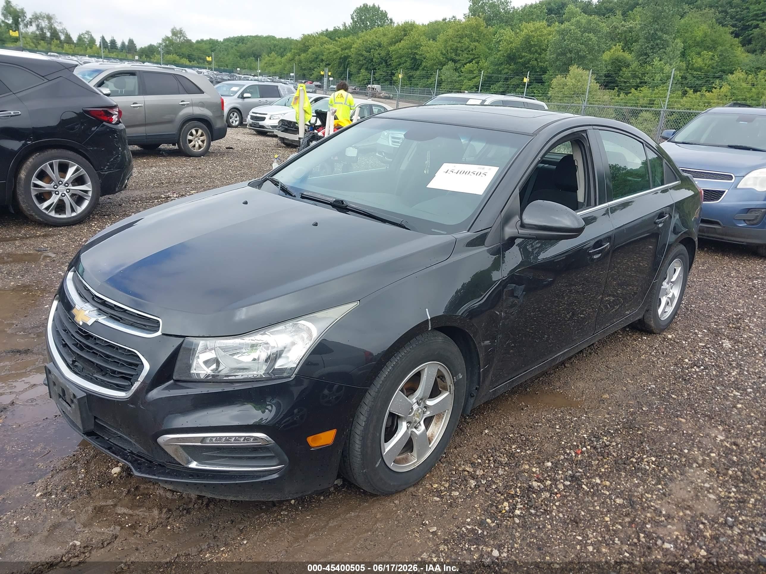 2015 Chevrolet Cruze 1lt Auto Gray vin: 1G1PC5SB5F7196303