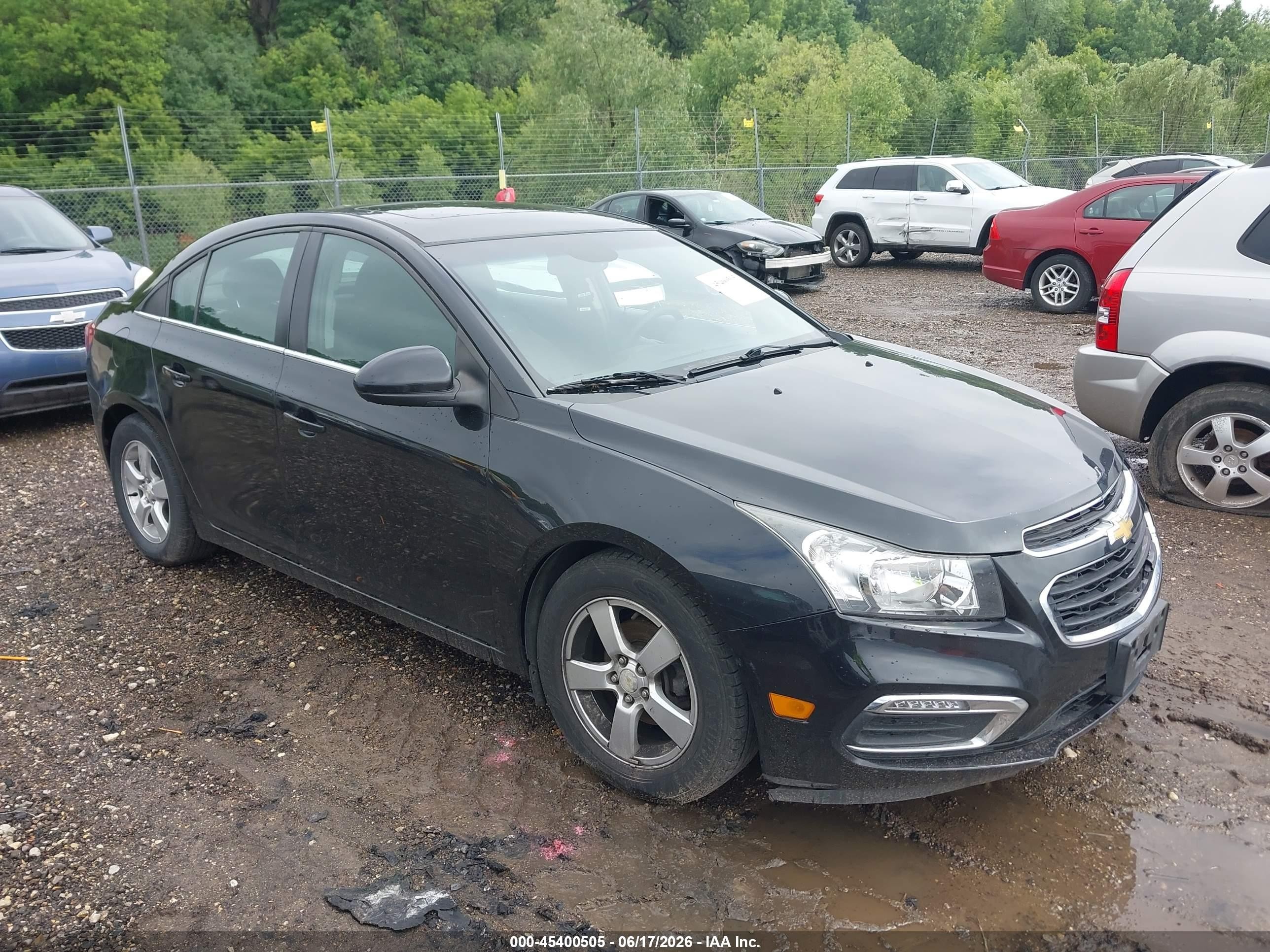 2015 Chevrolet Cruze 1lt Auto Gray vin: 1G1PC5SB5F7196303