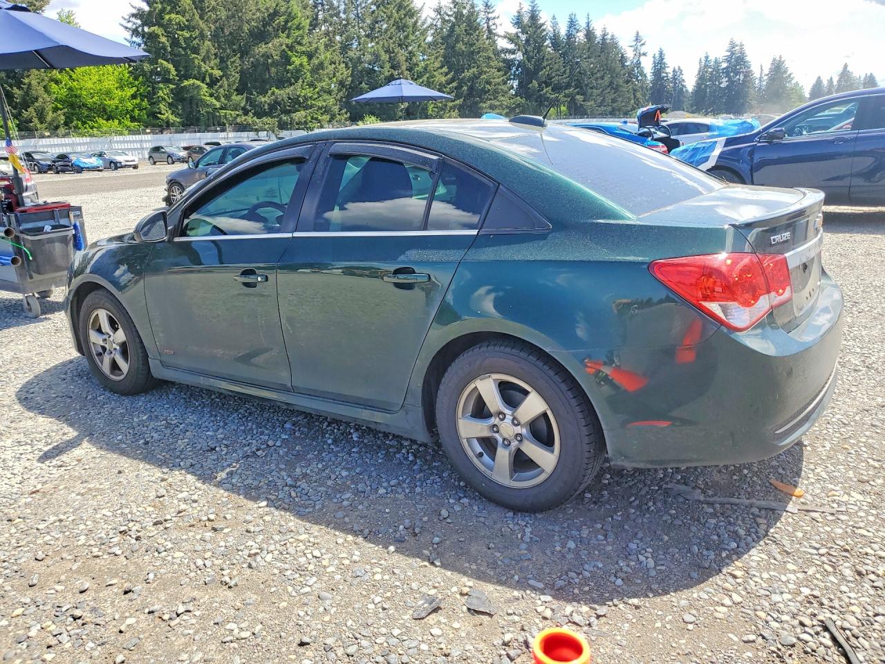 2015 Chevrolet Cruze Lt Green vin: 1G1PC5SB5F7207199