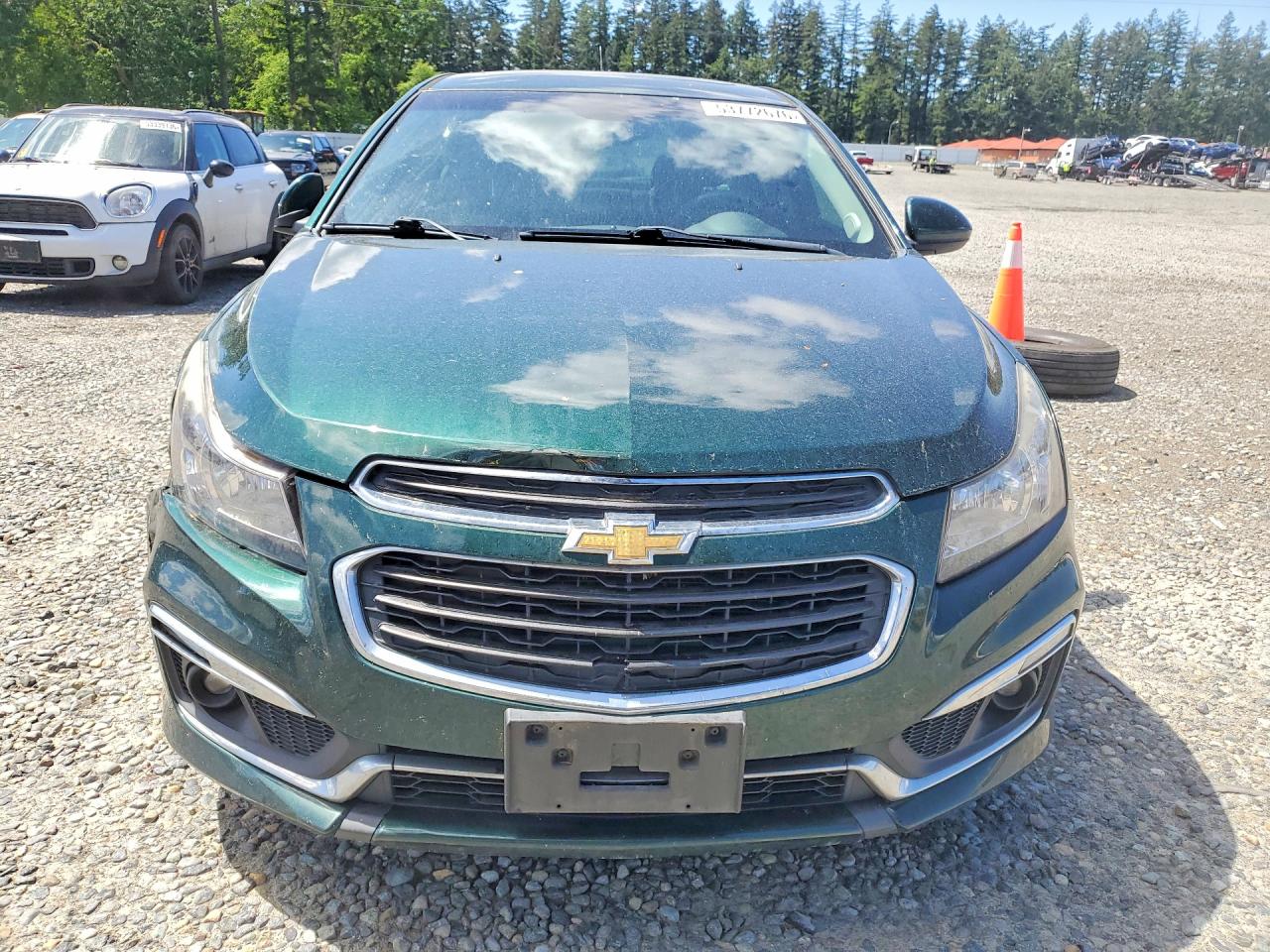 2015 Chevrolet Cruze Lt Green vin: 1G1PC5SB5F7207199
