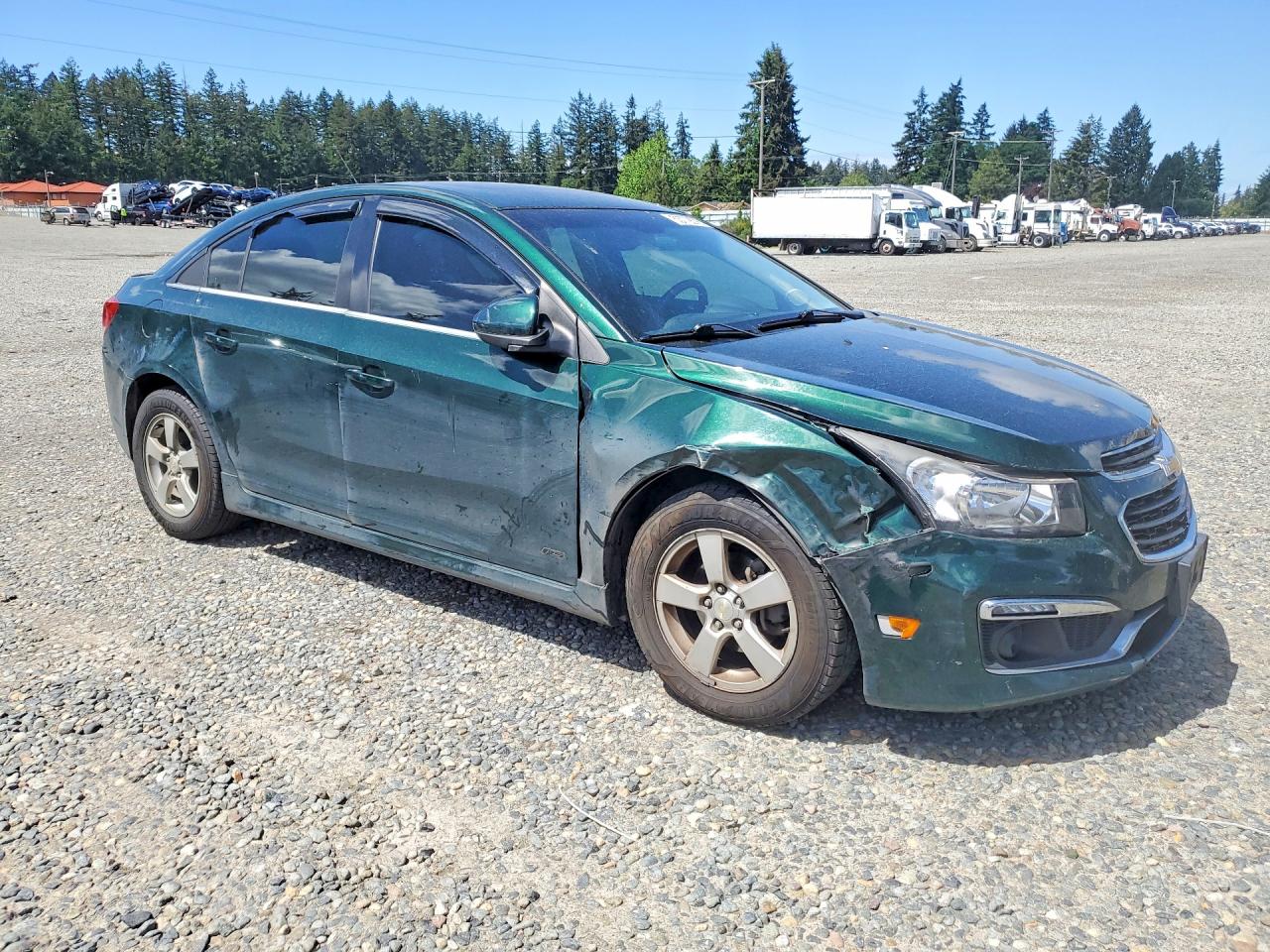 2015 Chevrolet Cruze Lt Green vin: 1G1PC5SB5F7207199