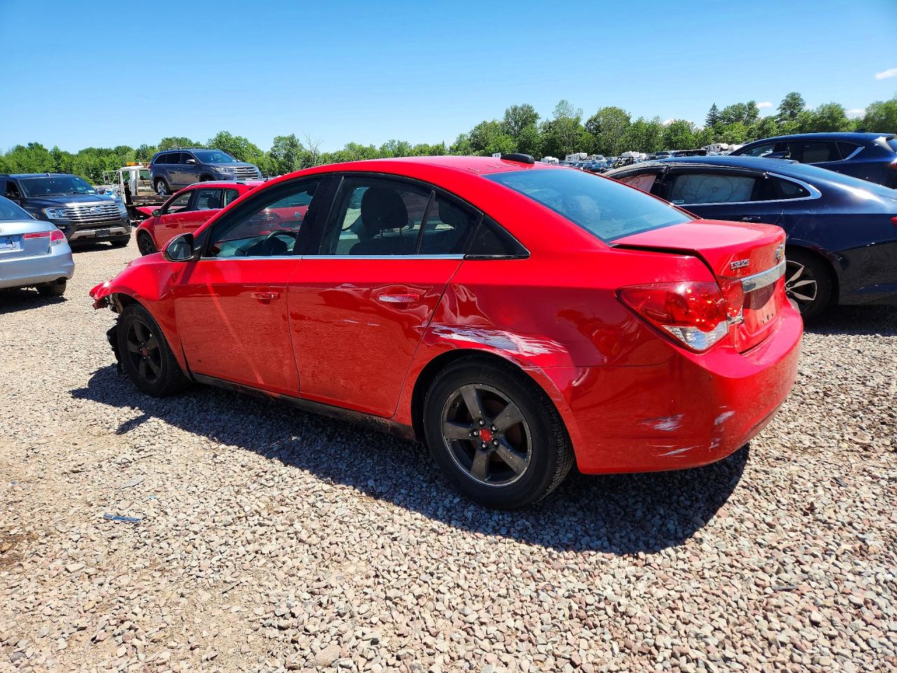 2015 Chevrolet Cruze Lt Red vin: 1G1PC5SB5F7210734