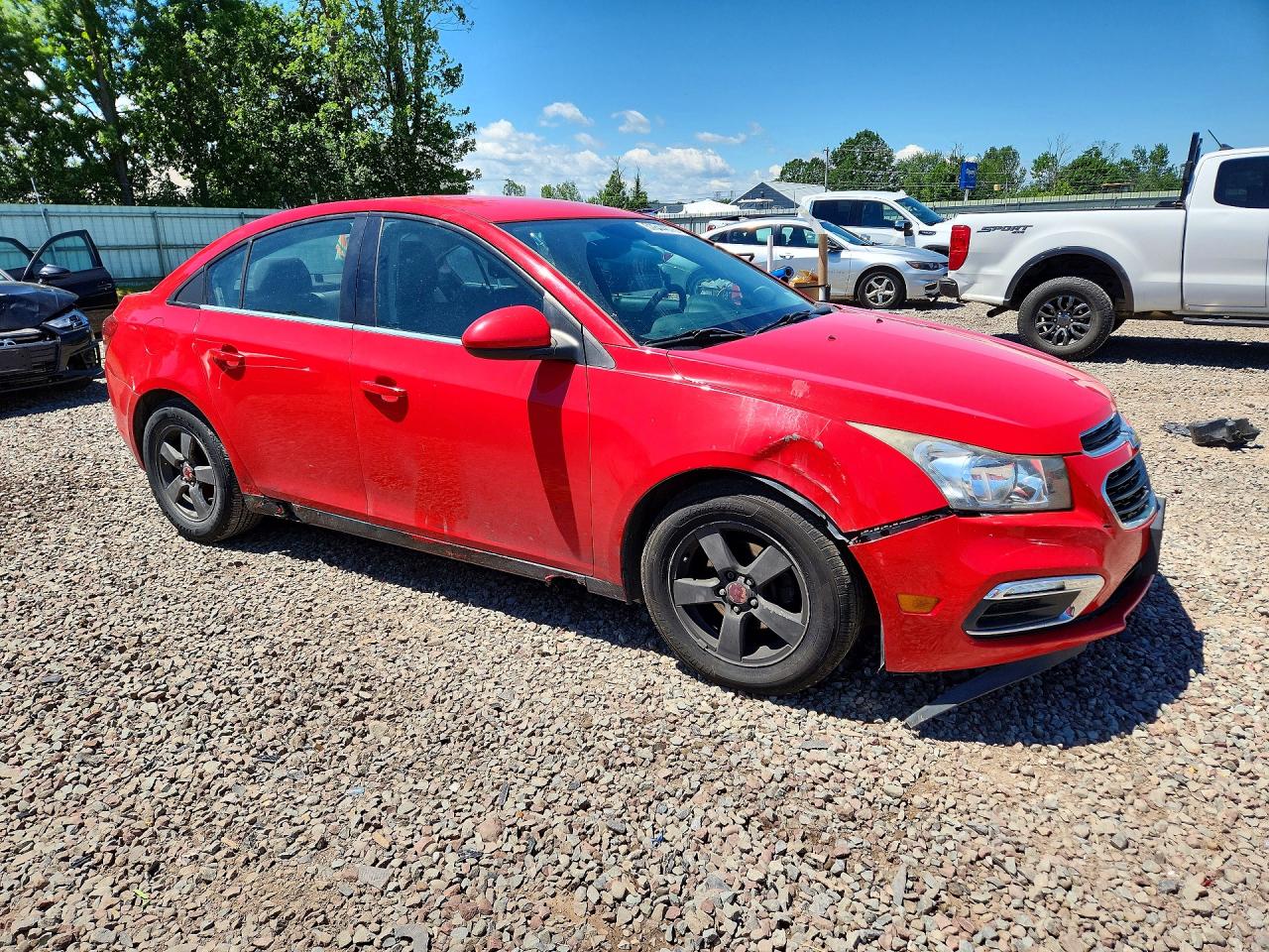 2015 Chevrolet Cruze Lt Red vin: 1G1PC5SB5F7210734
