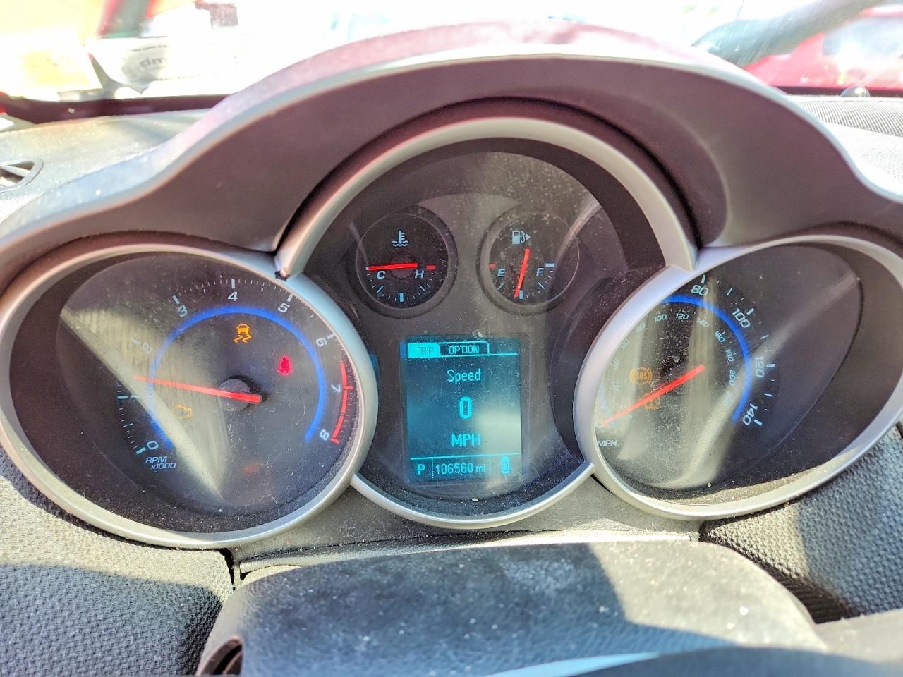 2015 Chevrolet Cruze Lt Red vin: 1G1PC5SB5F7210734