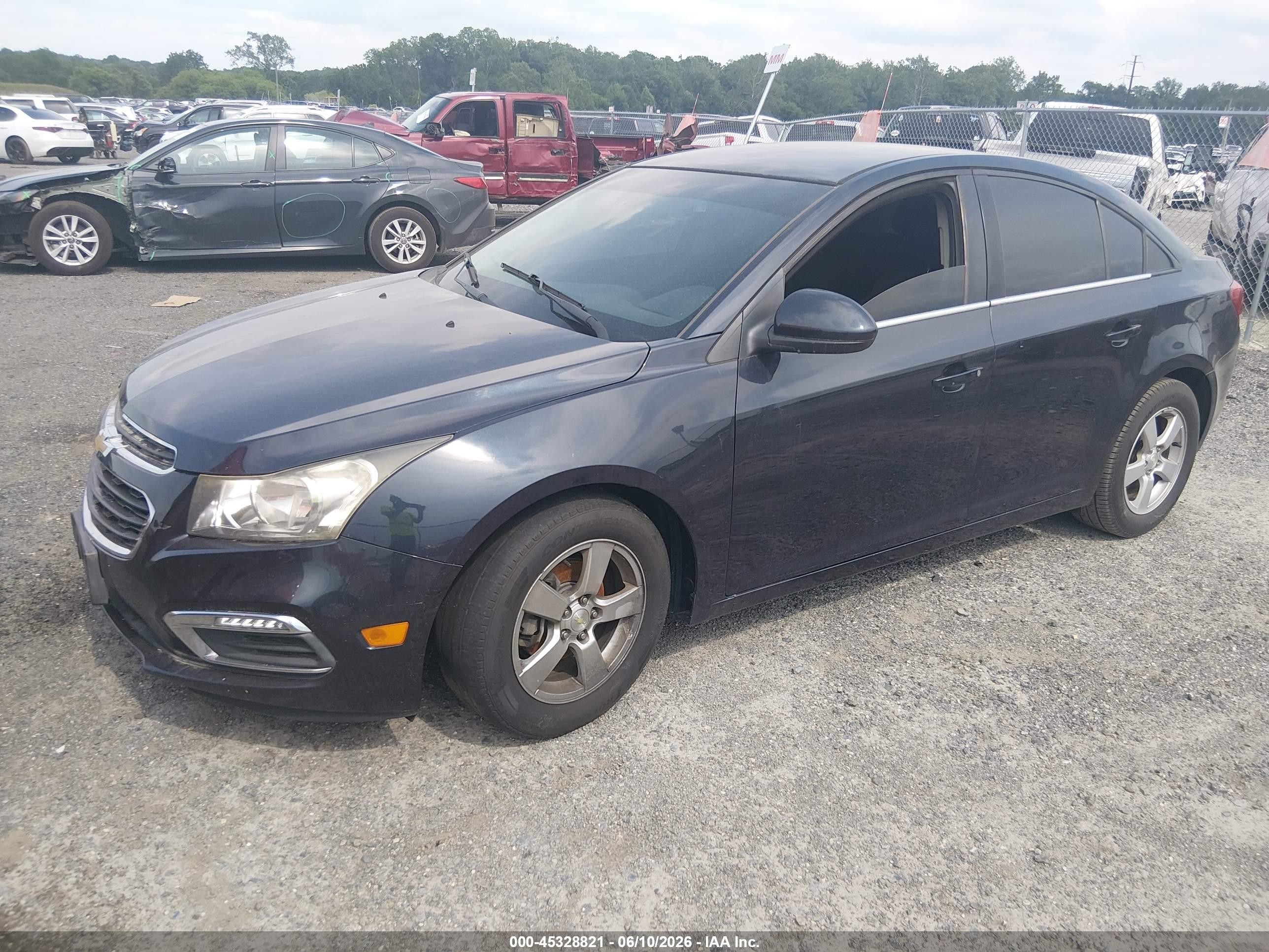 2015 Chevrolet Cruze 1lt Auto Синий vin: 1G1PC5SB5F7218137