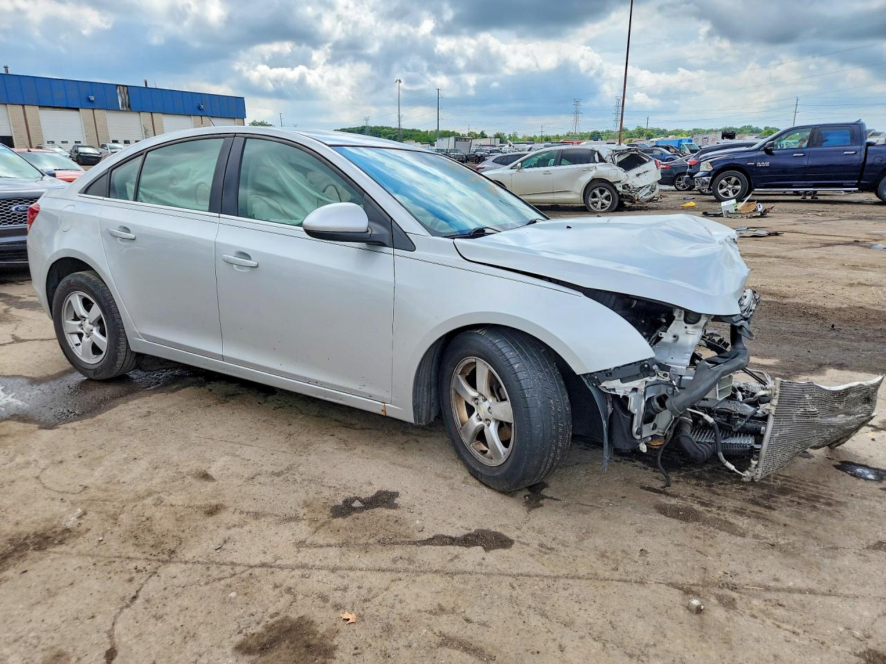 2015 Chevrolet Cruze Lt Silver vin: 1G1PC5SB5F7221362